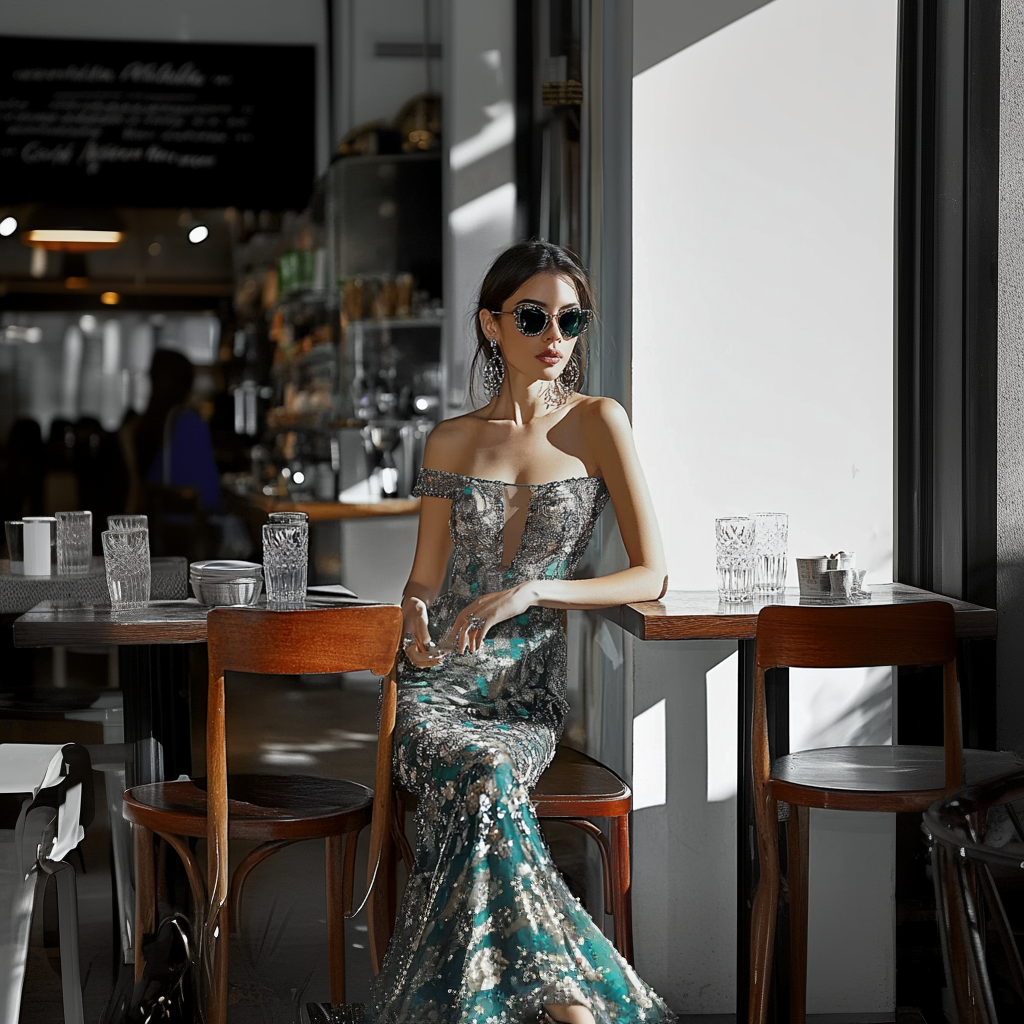 How should I wear a feather dress to a cocktail party?-CATCHALL