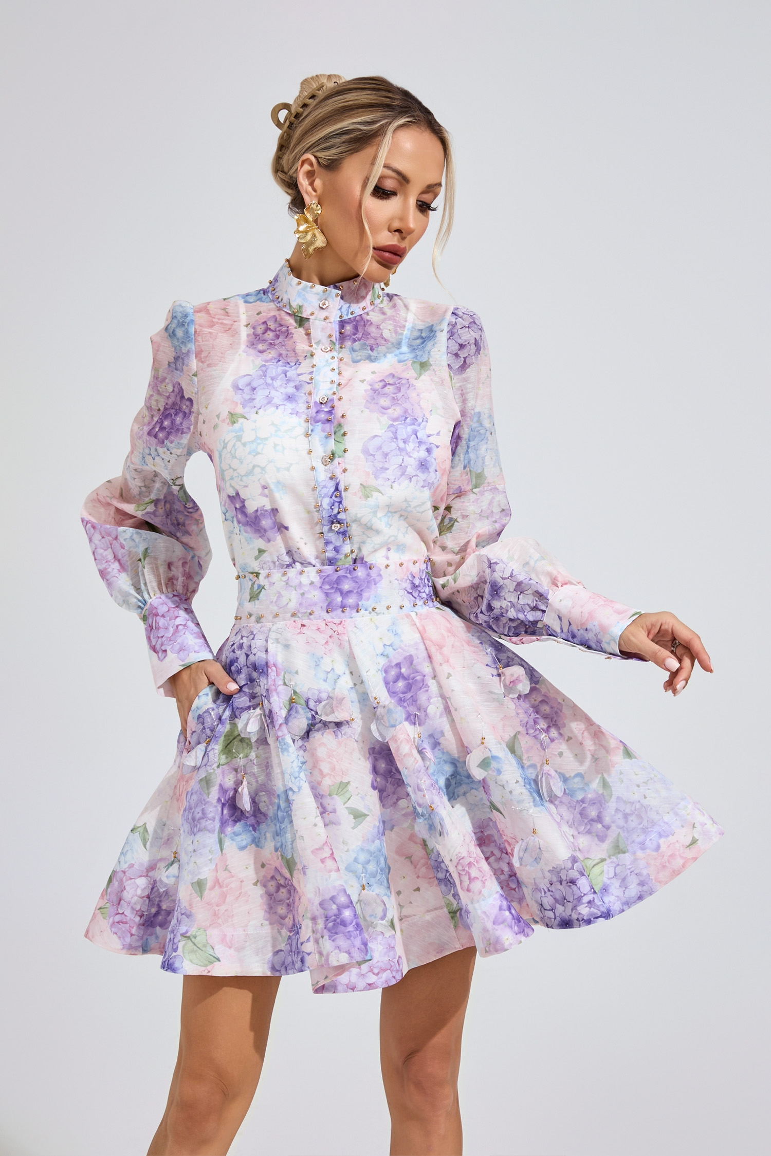 Alice  Purple corset Two Piece Dresses