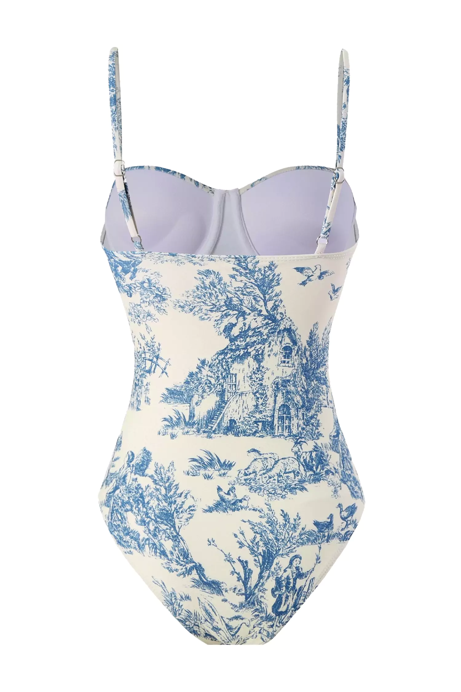 Maleah Blue One Piece Swimwear-CATCHALL