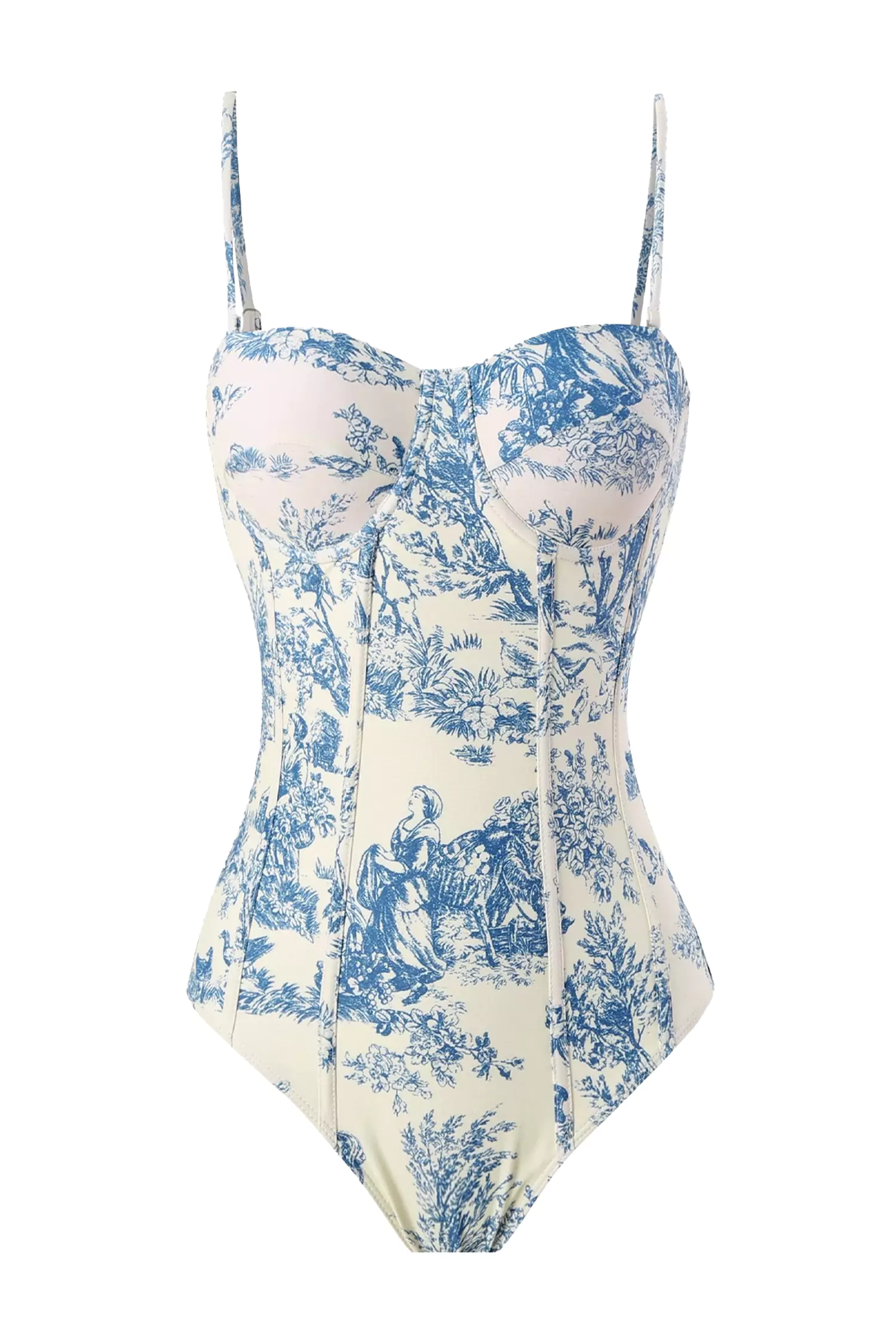 Maleah Blue One Piece Swimwear-CATCHALL