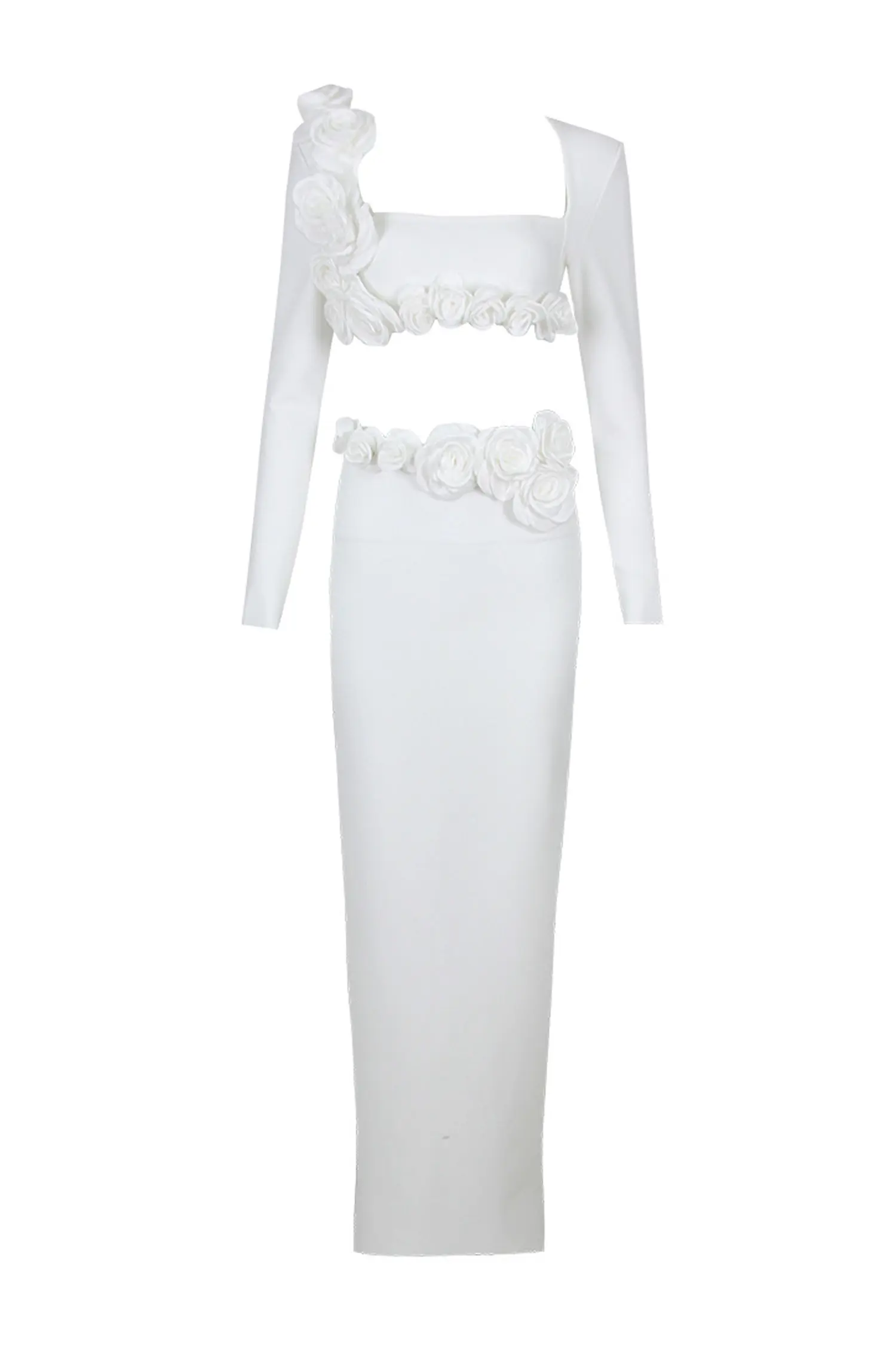 Abel White Rose Flower Set-CATCHALL