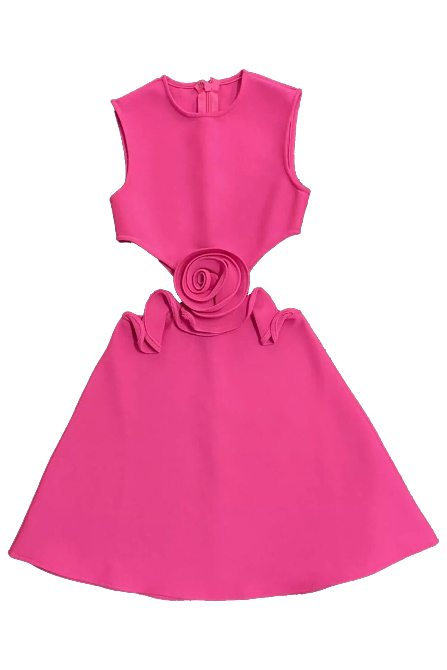 Julissa Rose Red Rose Cut Out Mini Dress-CATCHALL