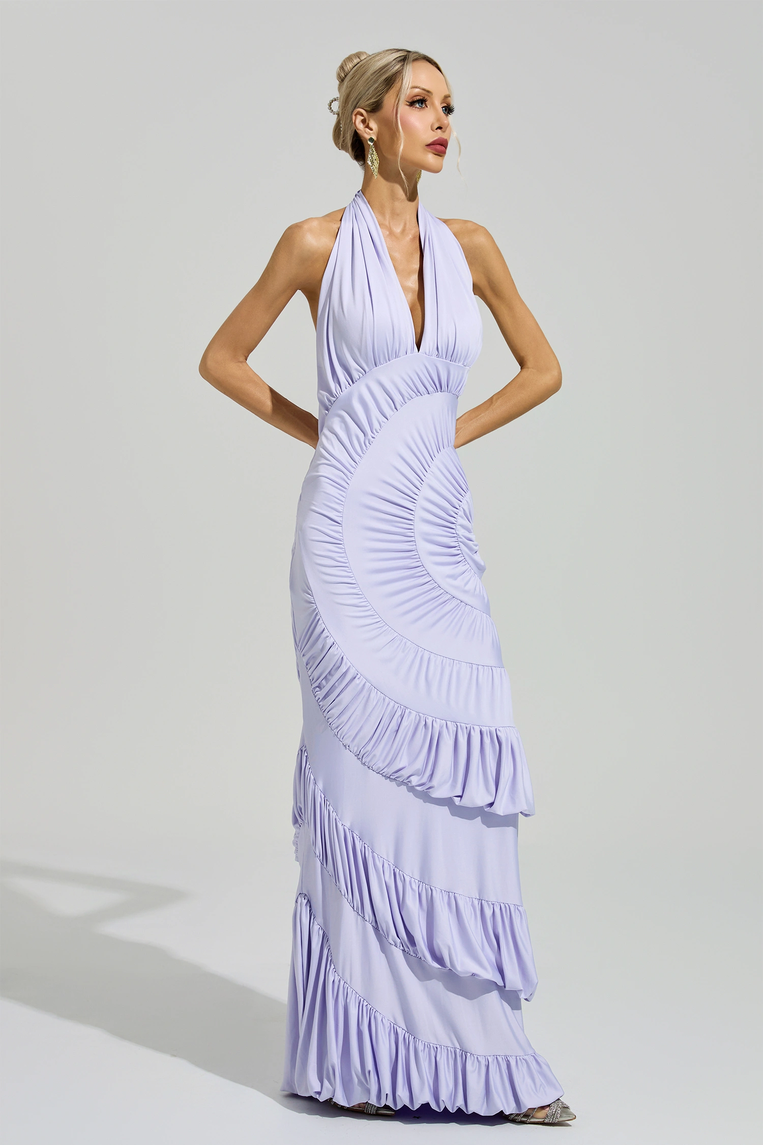 Romilly Purple Mermaid Maxi Dress