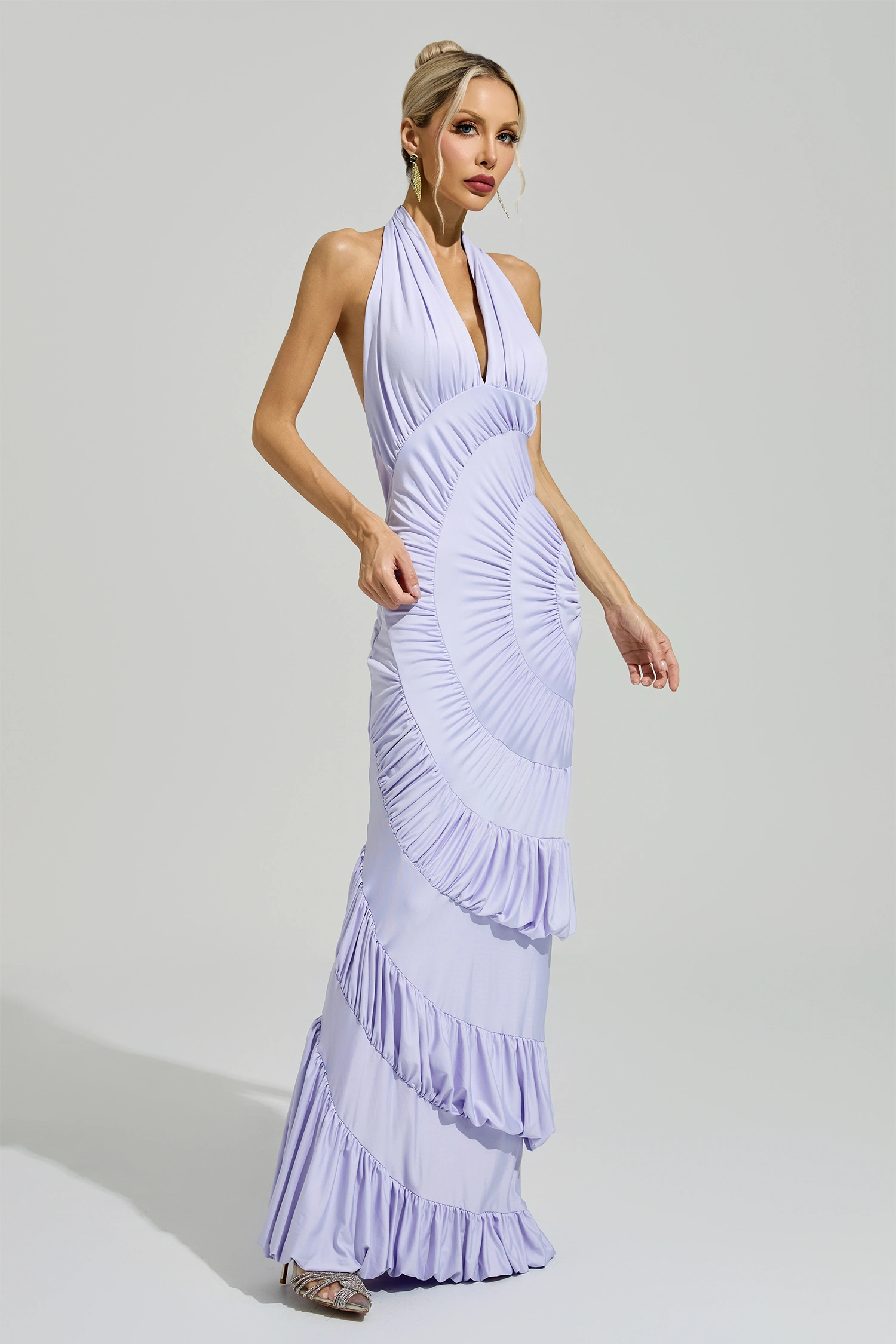Romilly Purple Mermaid Maxi Dress