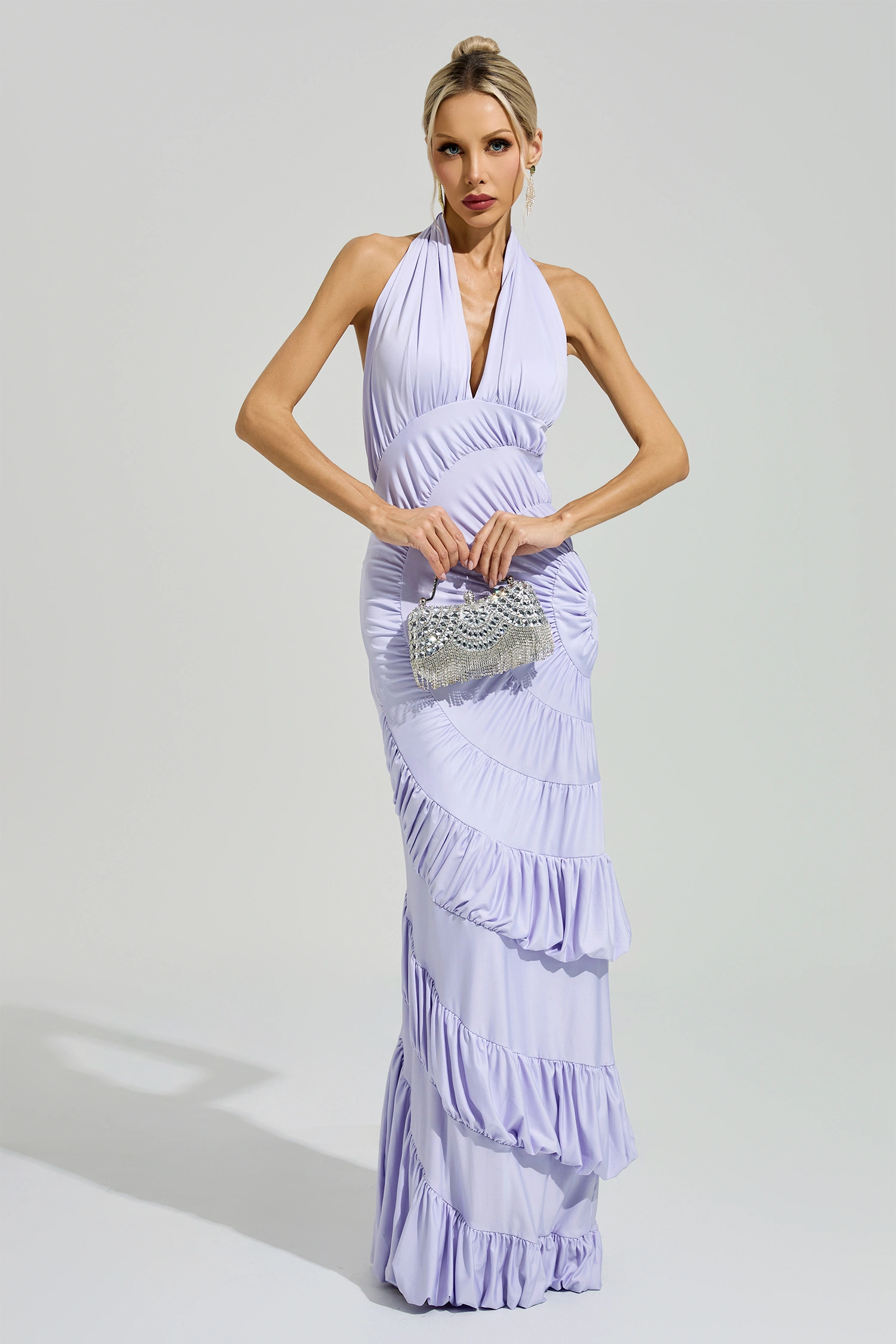 Romilly Purple Mermaid Maxi Dress