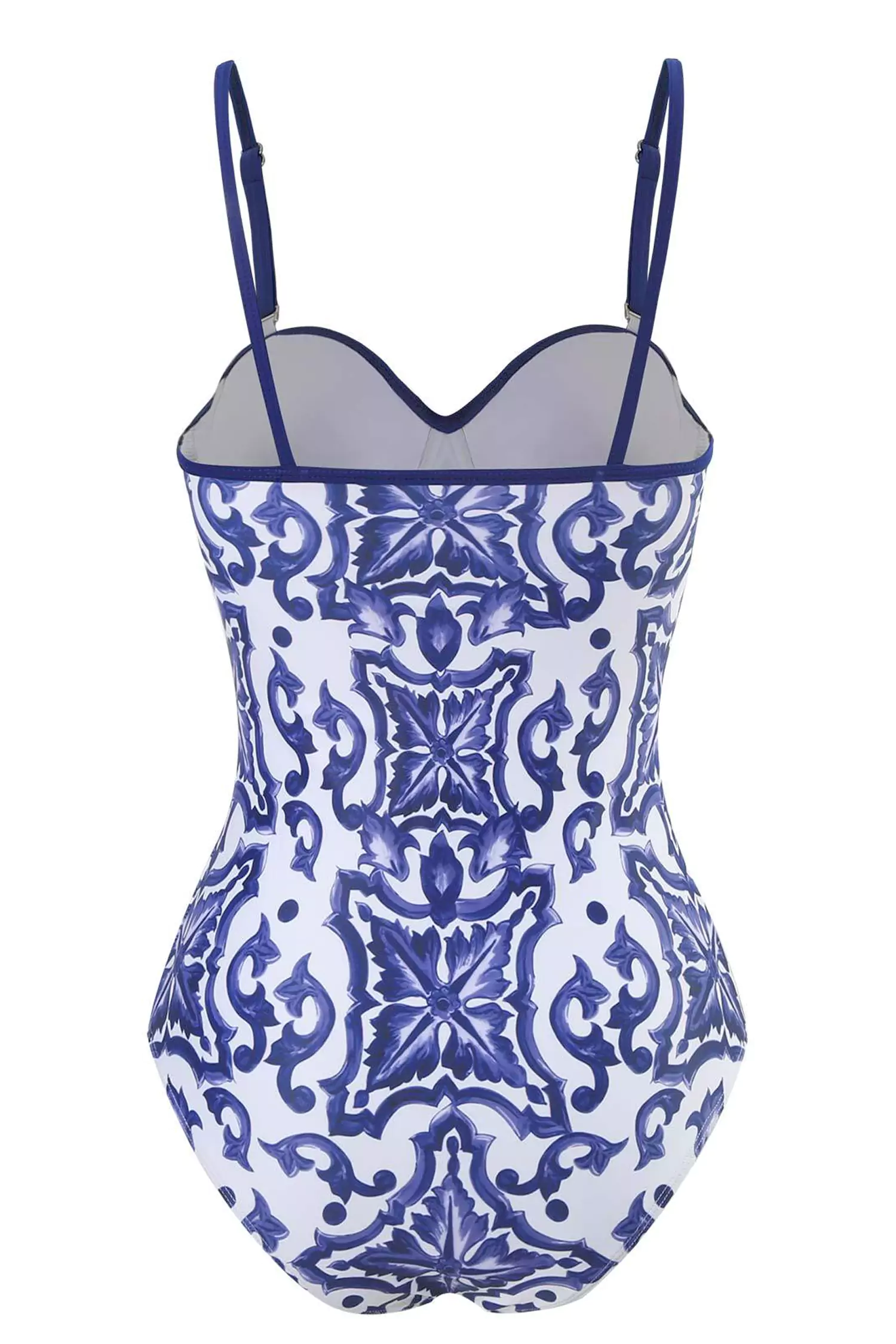 Aniya Blue Porcelain Pattern Swimwear-CATCHALL