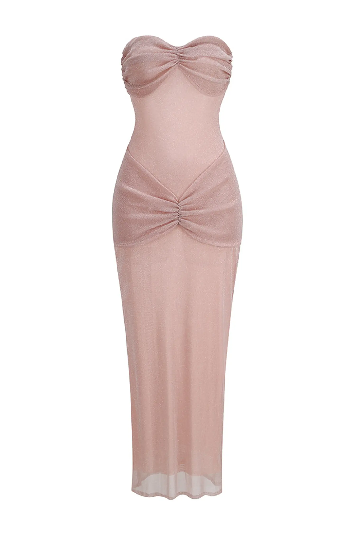 Carey Pink Off Shoulder Maxi Dress-CATCHALL