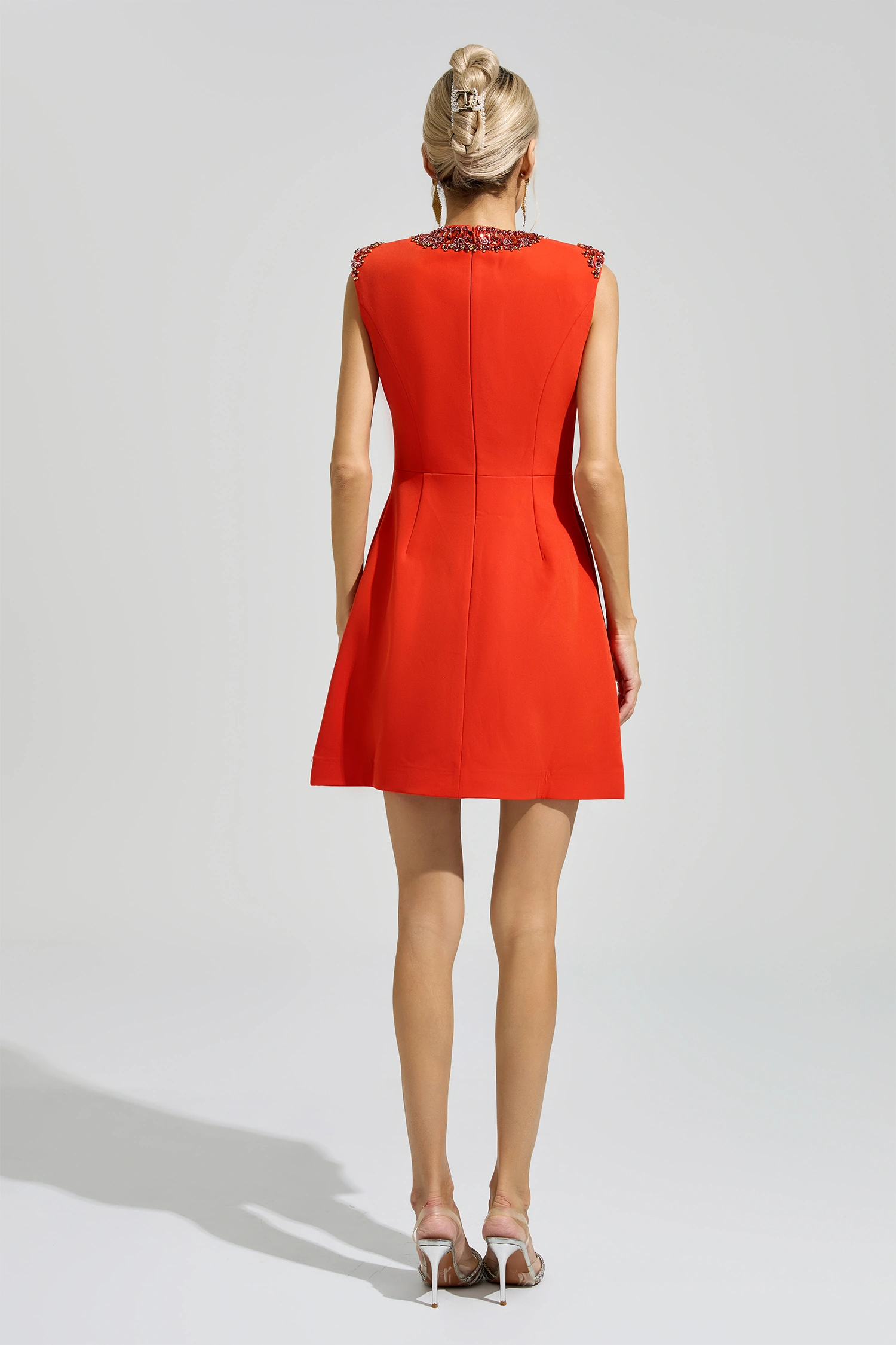 Wittgenstein Red Sleeveless Cocktail Dress