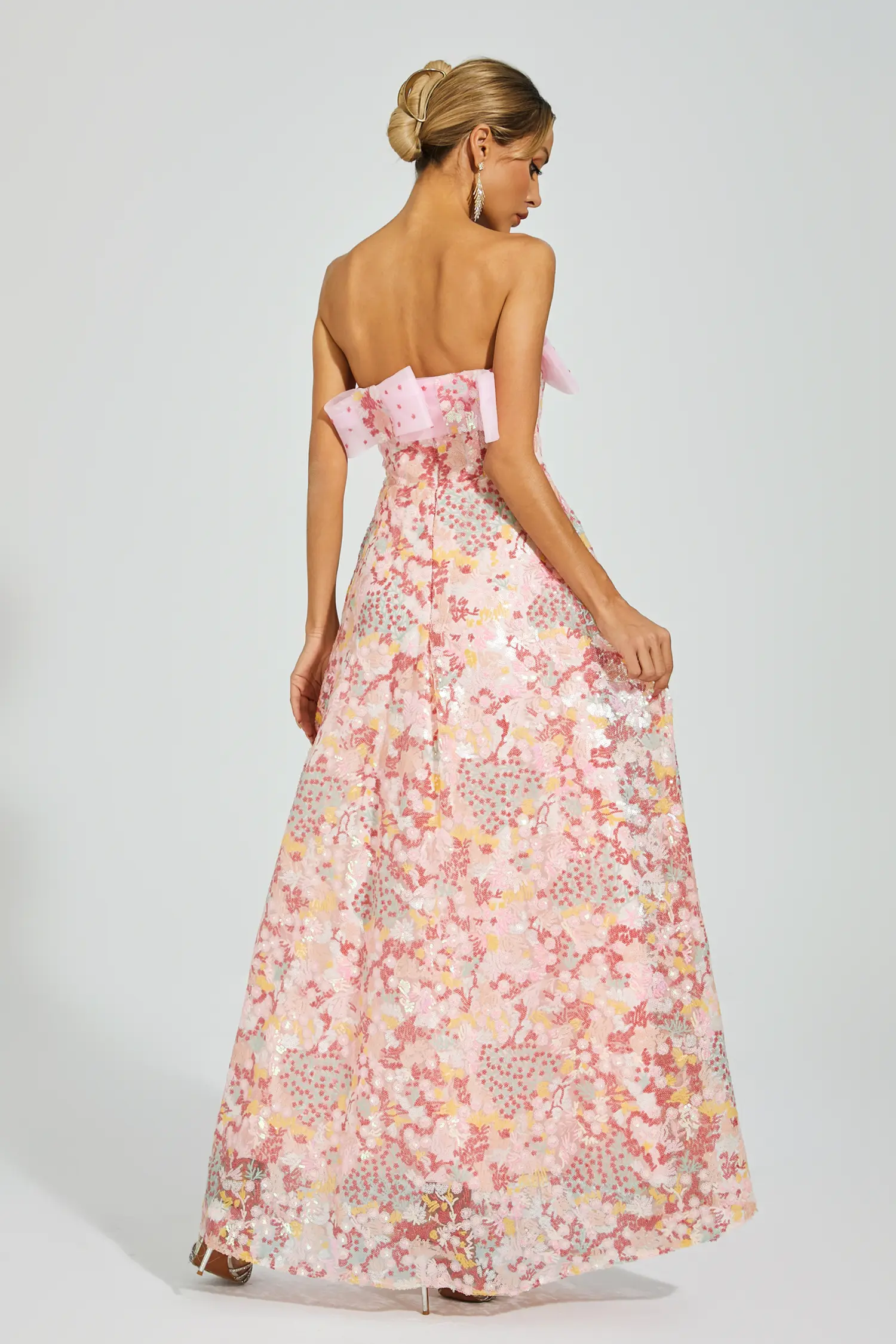 Aspyn Pink Sequin Bodycon Dress-CATCHALL