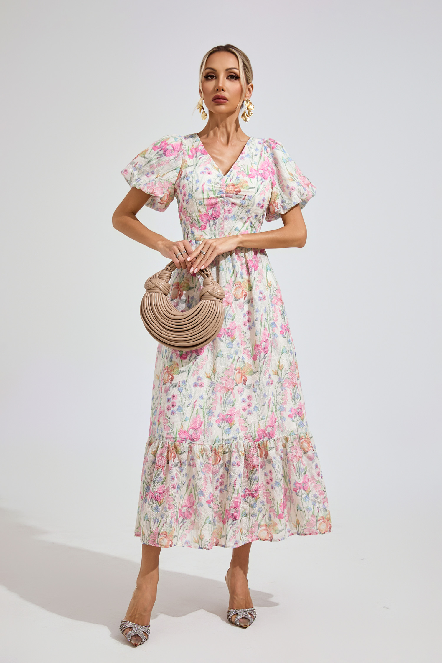 Baxter Floral Print Midi Dress