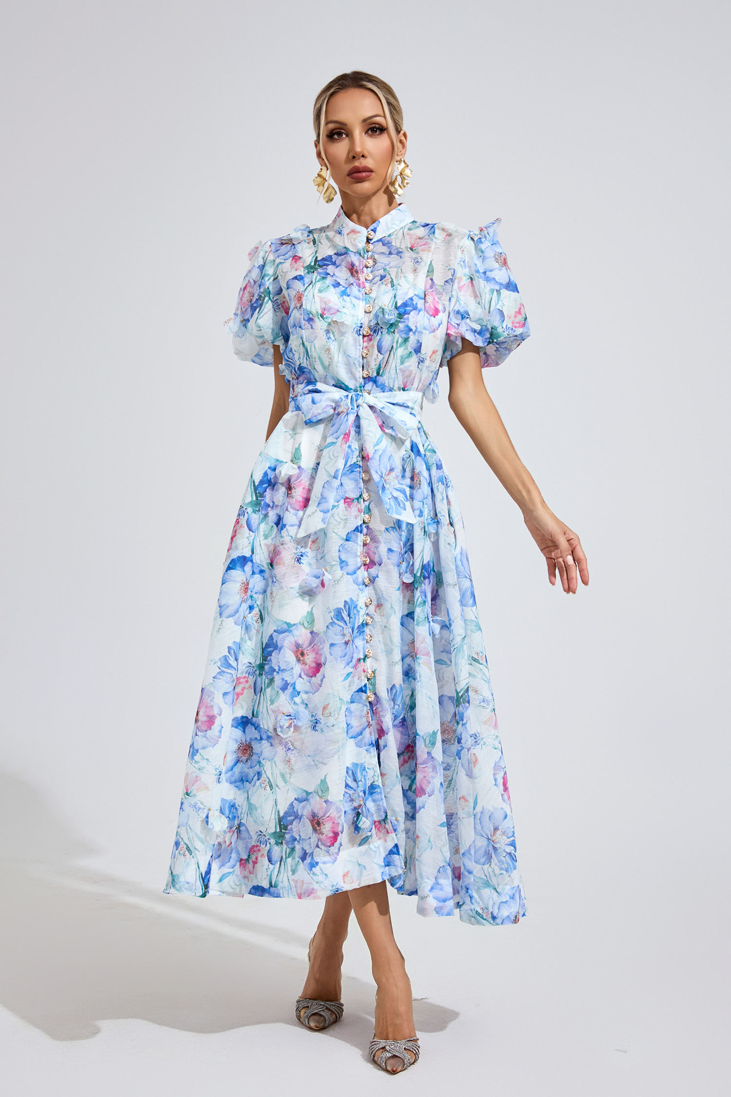 Dawson Cambridge Blue Corset Midi Dress – CATCHALL