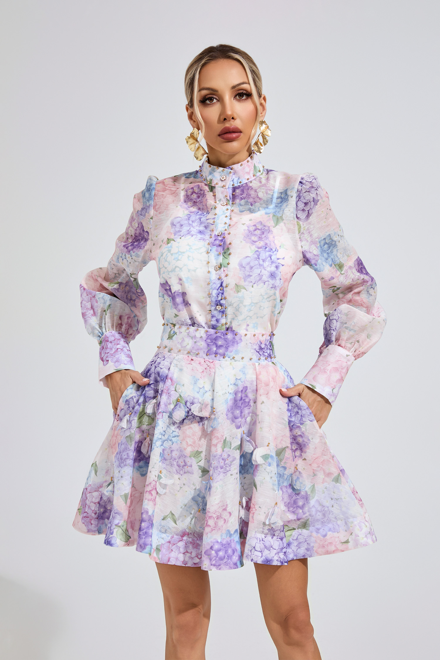 Alice  Purple corset Two Piece Dresses