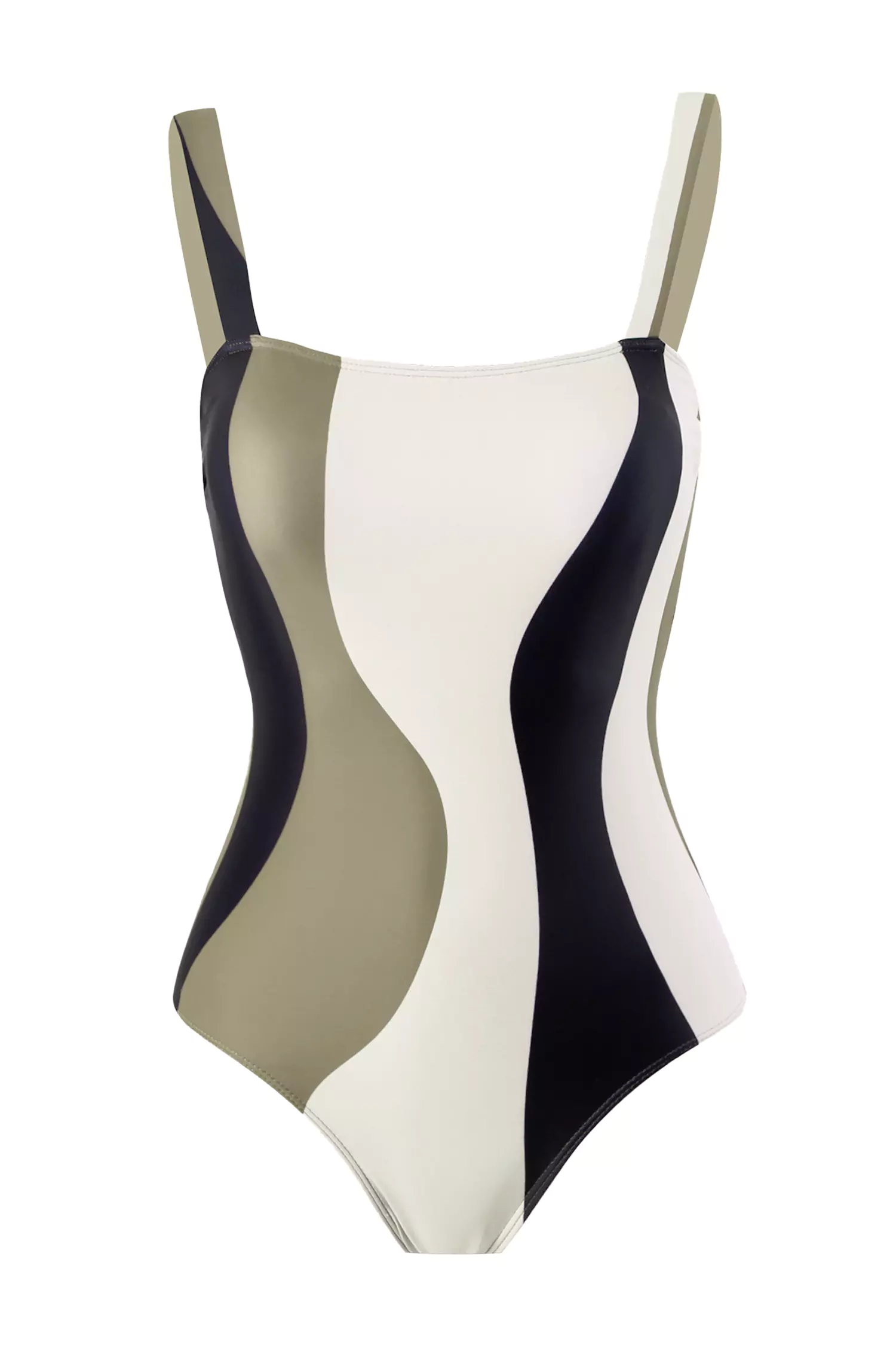 Madalyn White Colour Clash Swimwear-CATCHALL