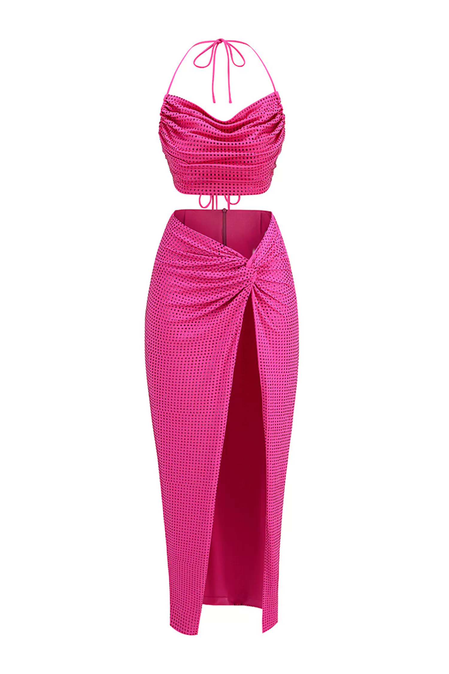 Potter Rose Red Halter Top Set-CATCHALL