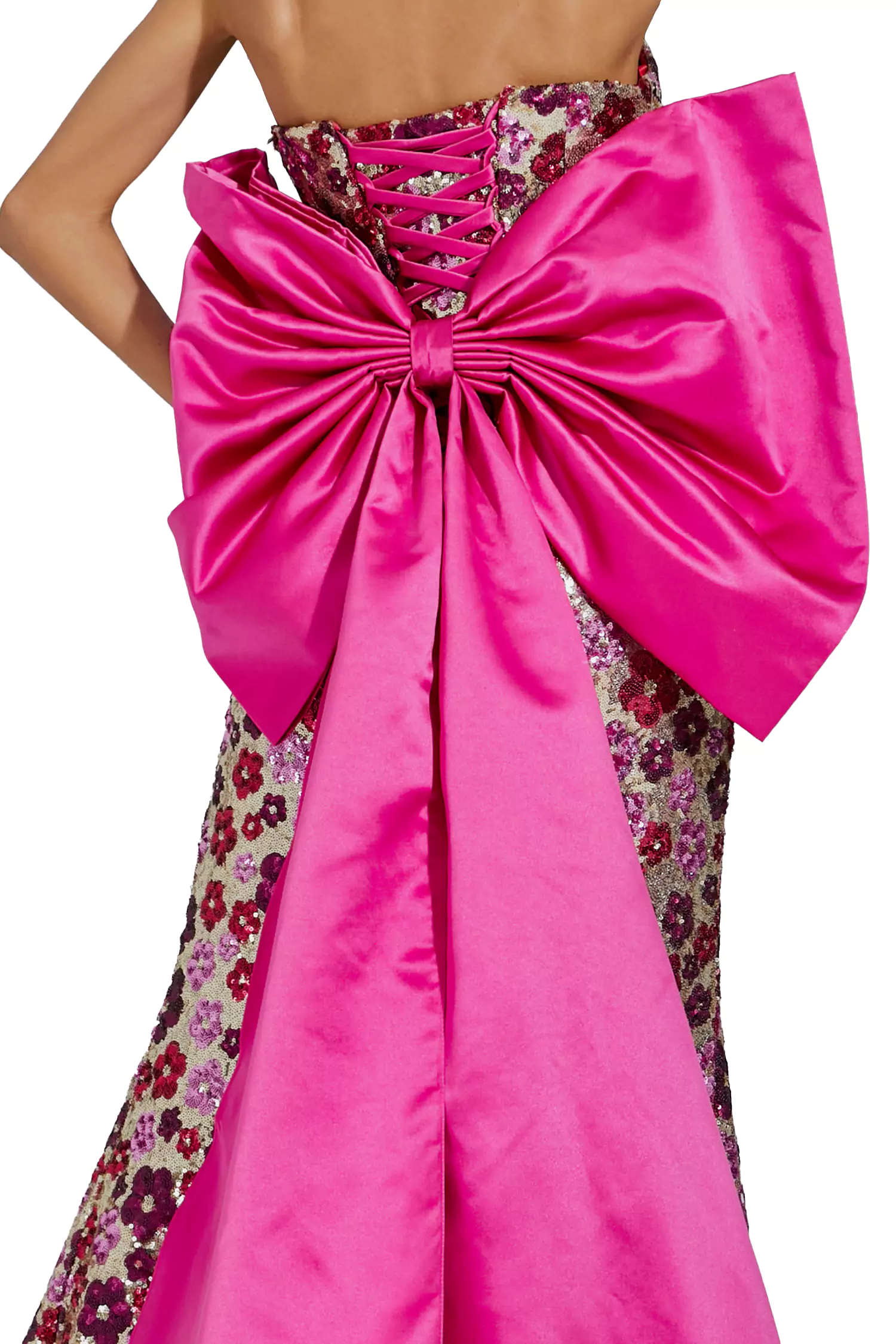 Kiera Red Flower Sequin Dress-CATCHALL