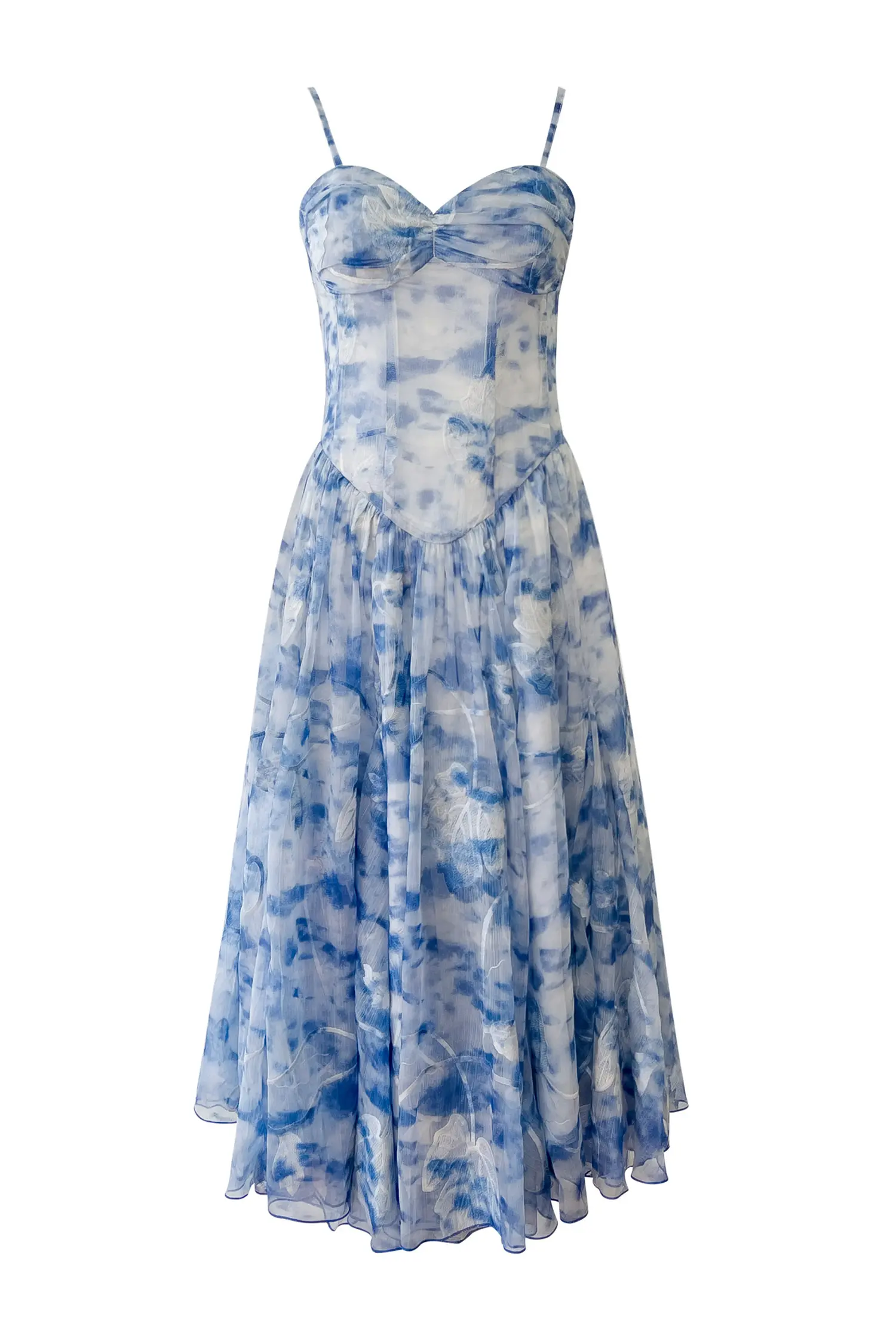 Carroll Blue Ink Slip Dress-CATCHALL