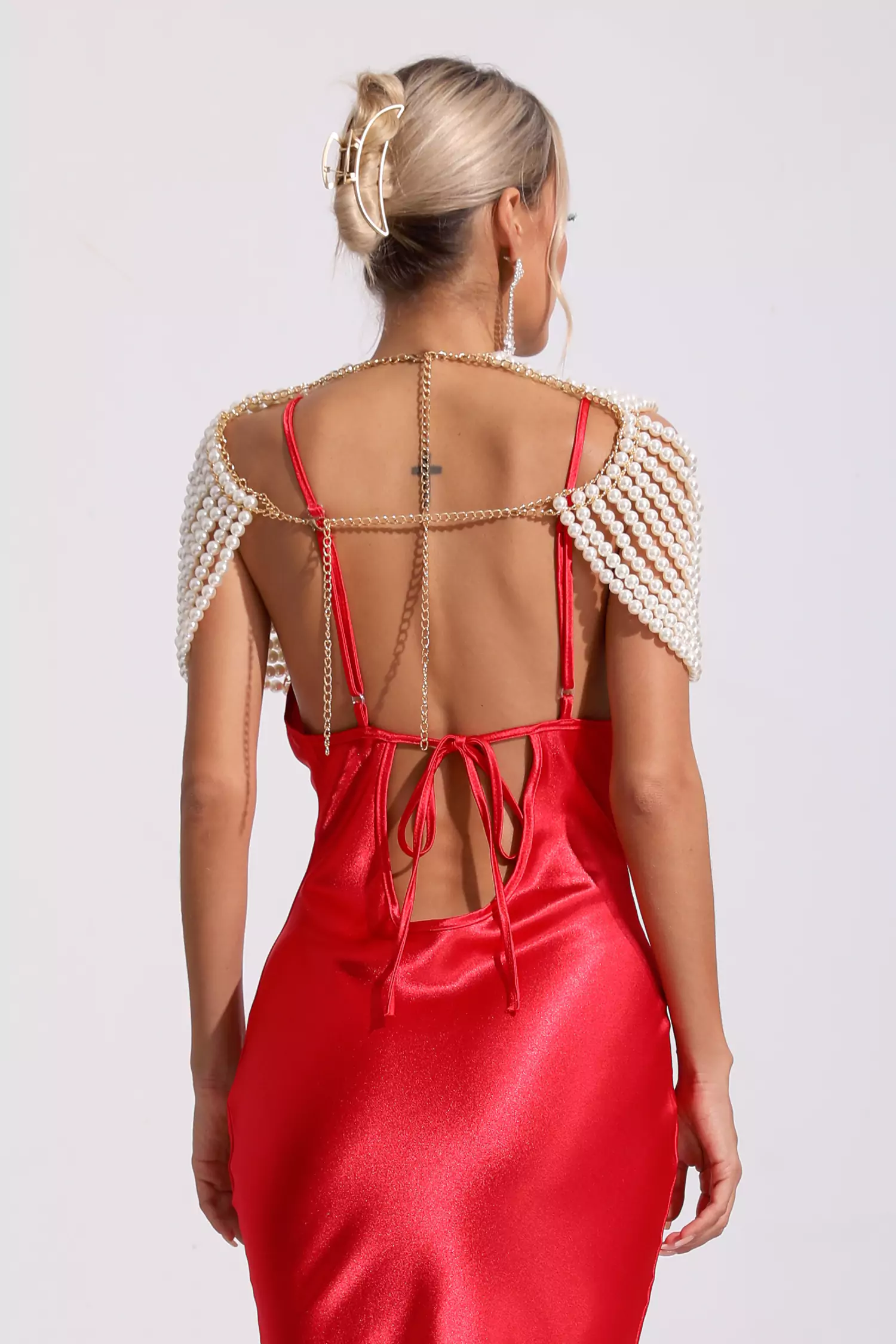 Rylee Multilayer Pearl Shawl Necklace-CATCHALL