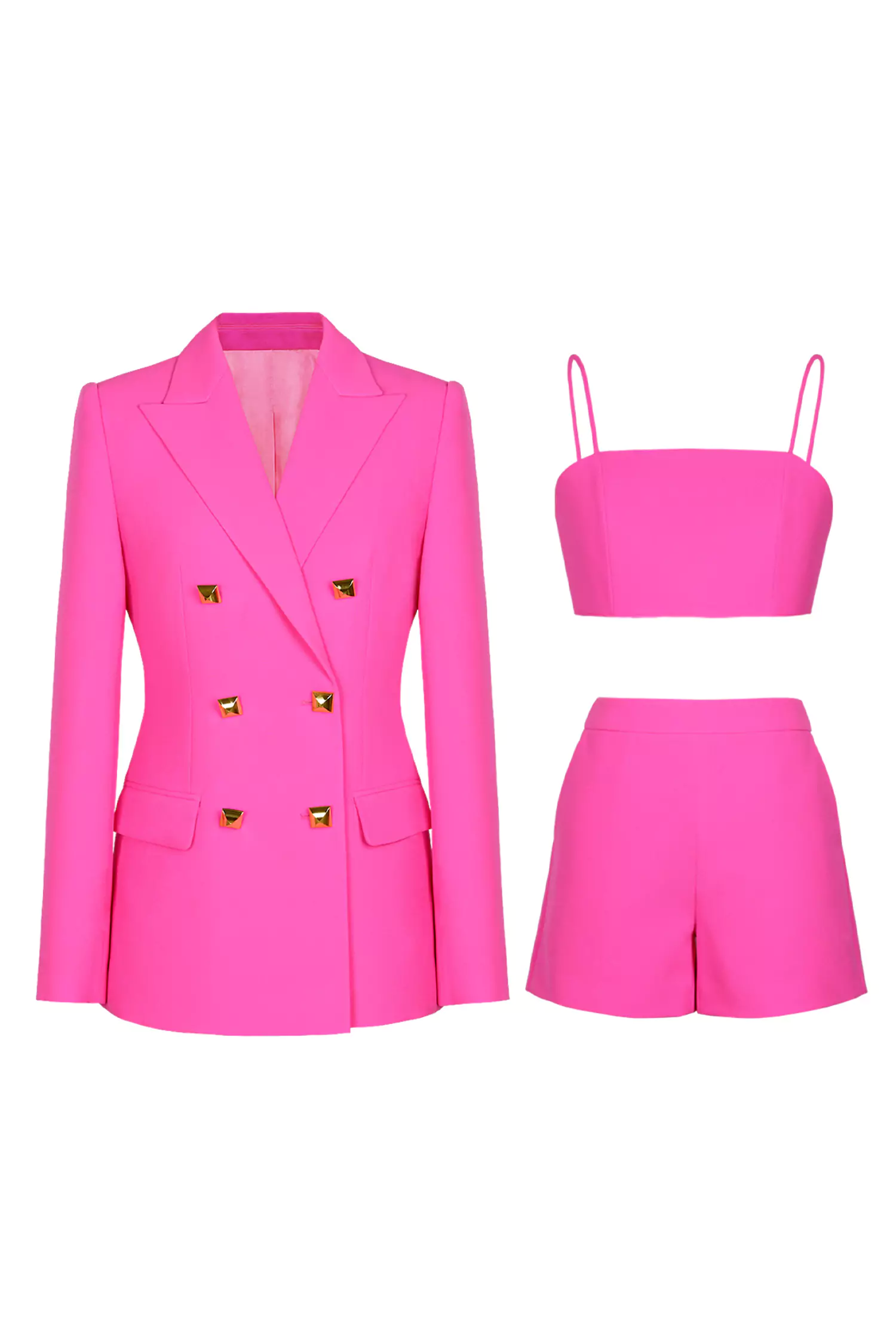 Adalee Rose Red Blazer Set-CATCHALL