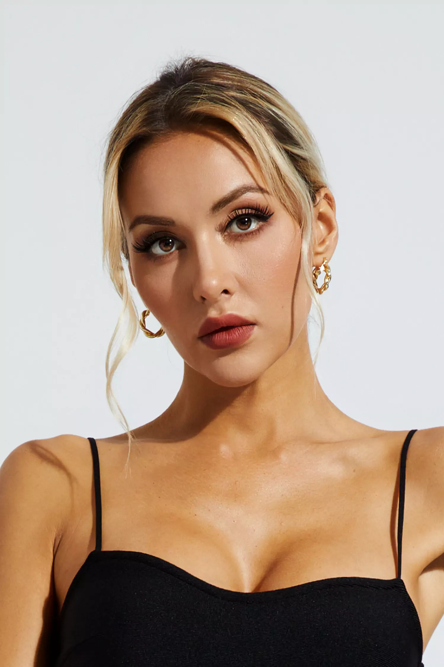 Ayla Spiral Circle Earrings-CATCHALL