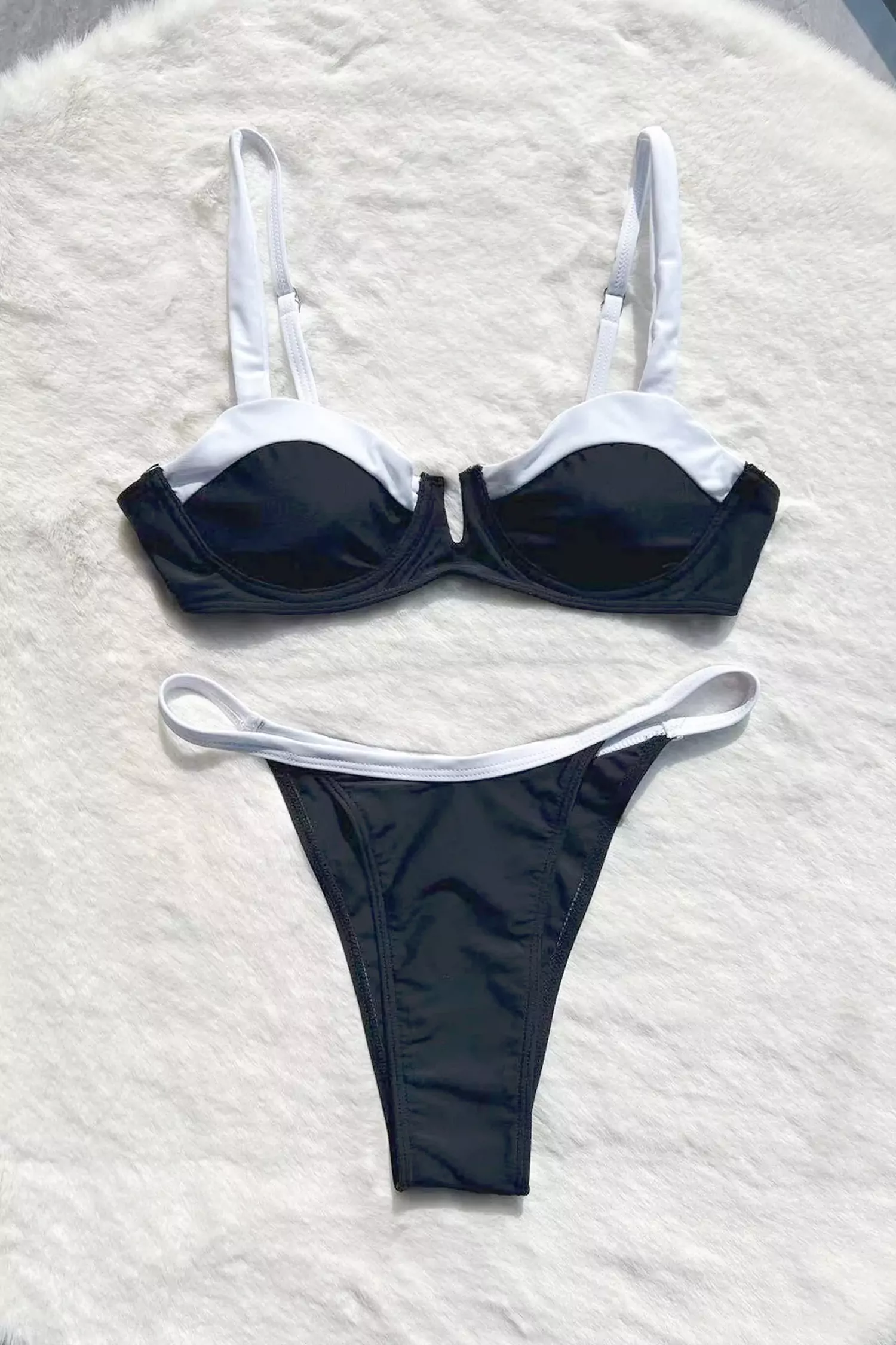 Martini Black Bandeau Bikini-CATCHALL