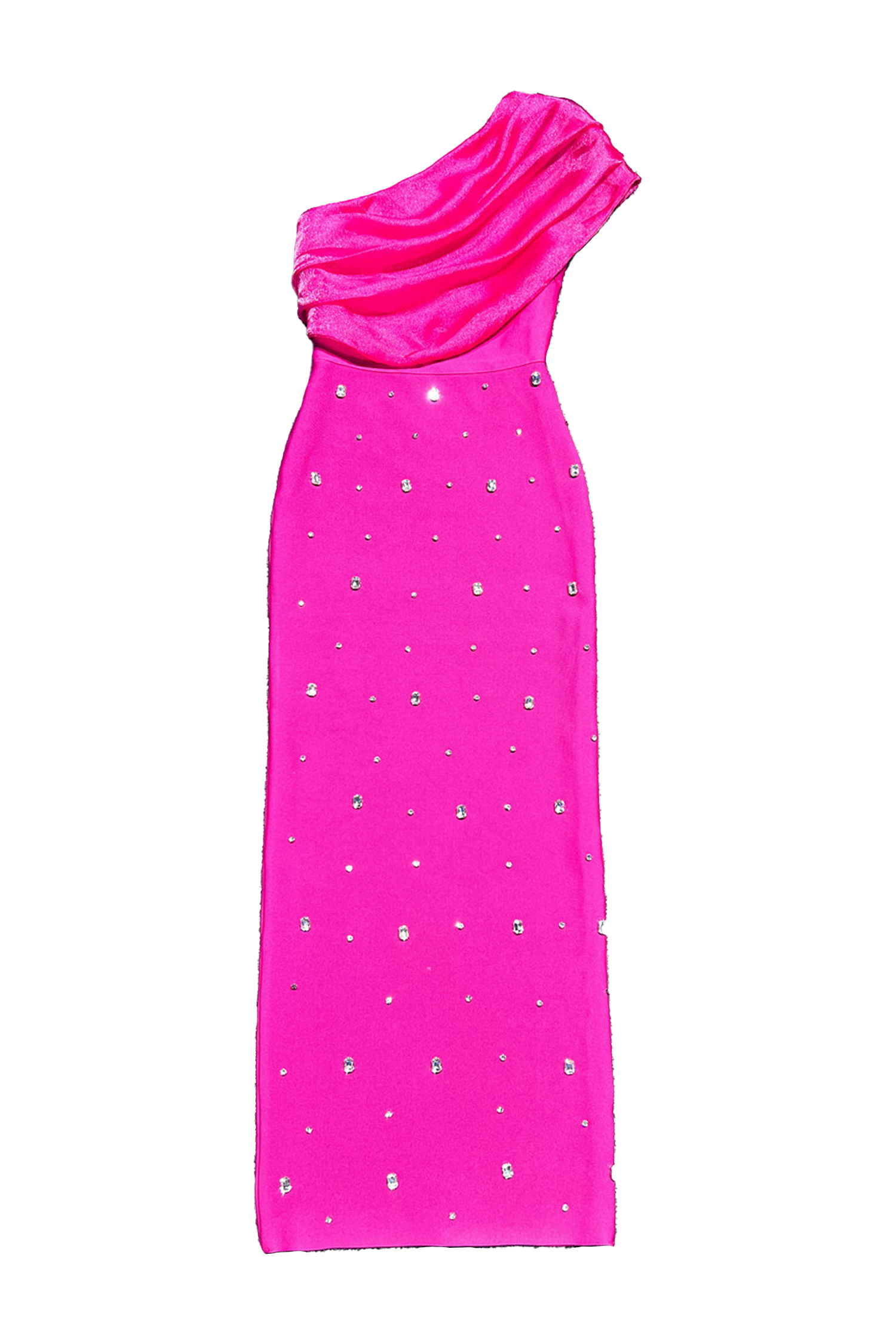 Broderick Rose Red Diamond Bandage Dress