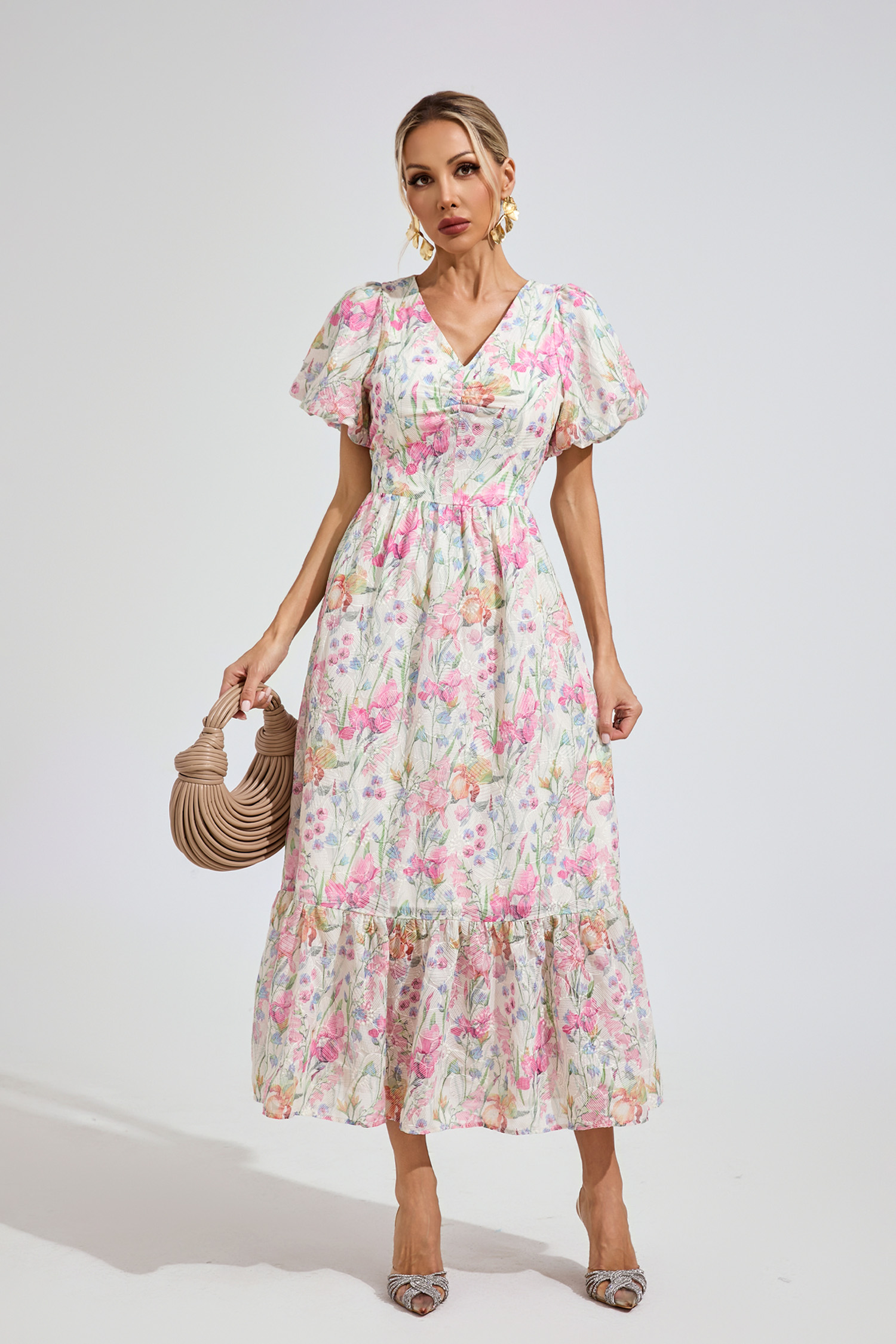 Baxter Floral Print Midi Dress