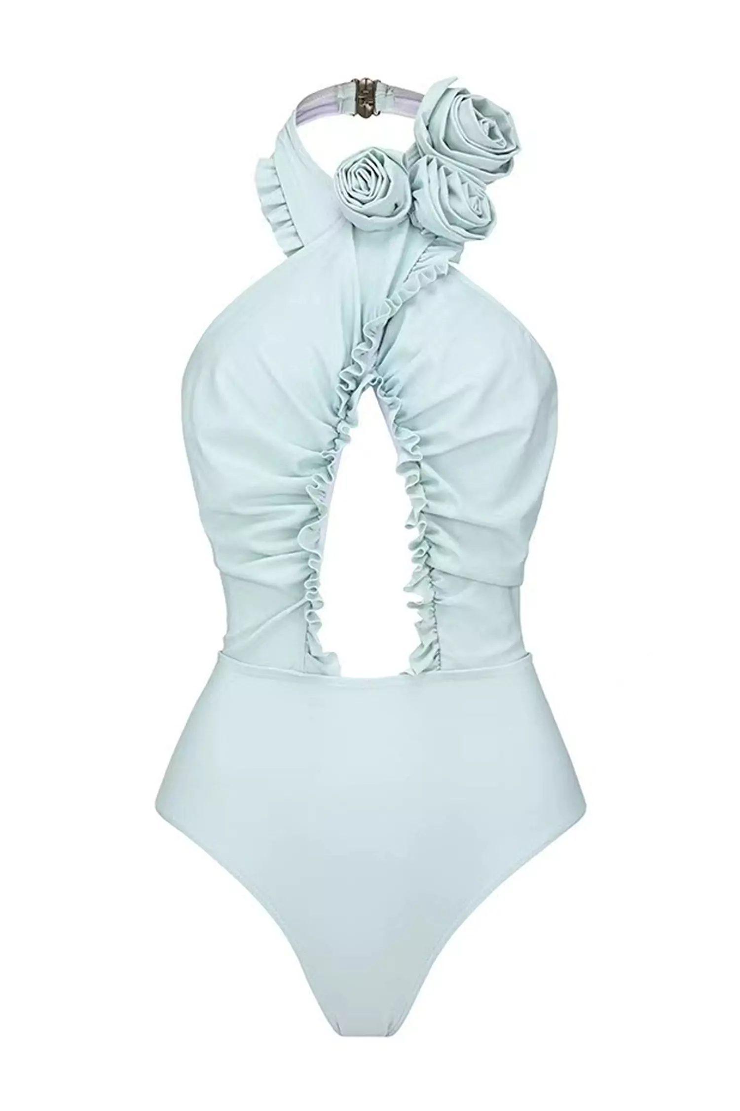  Dalia Blue Floral One Piece Swimwear-CATCHALL