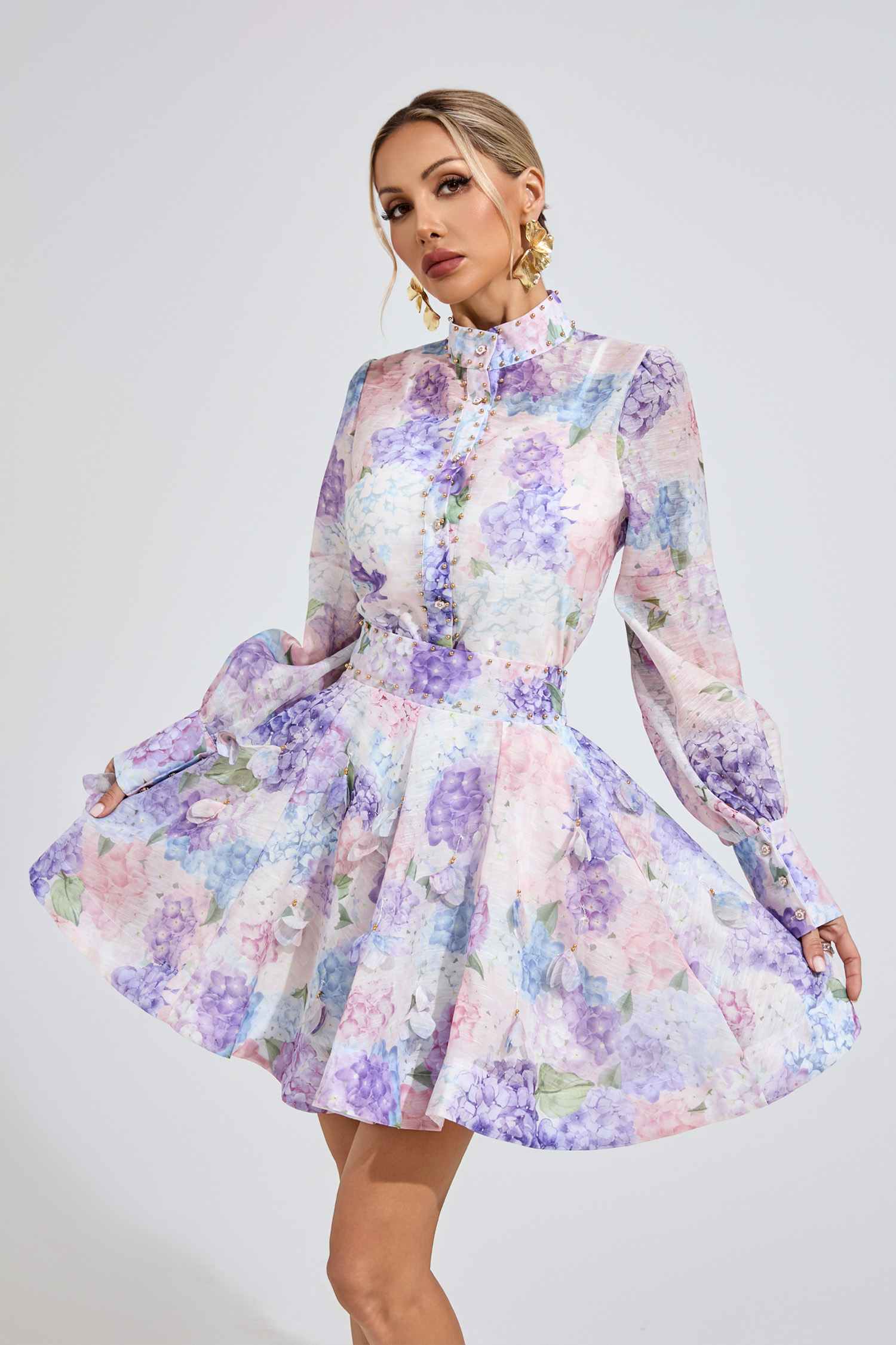 Alice  Purple corset Two Piece Dresses