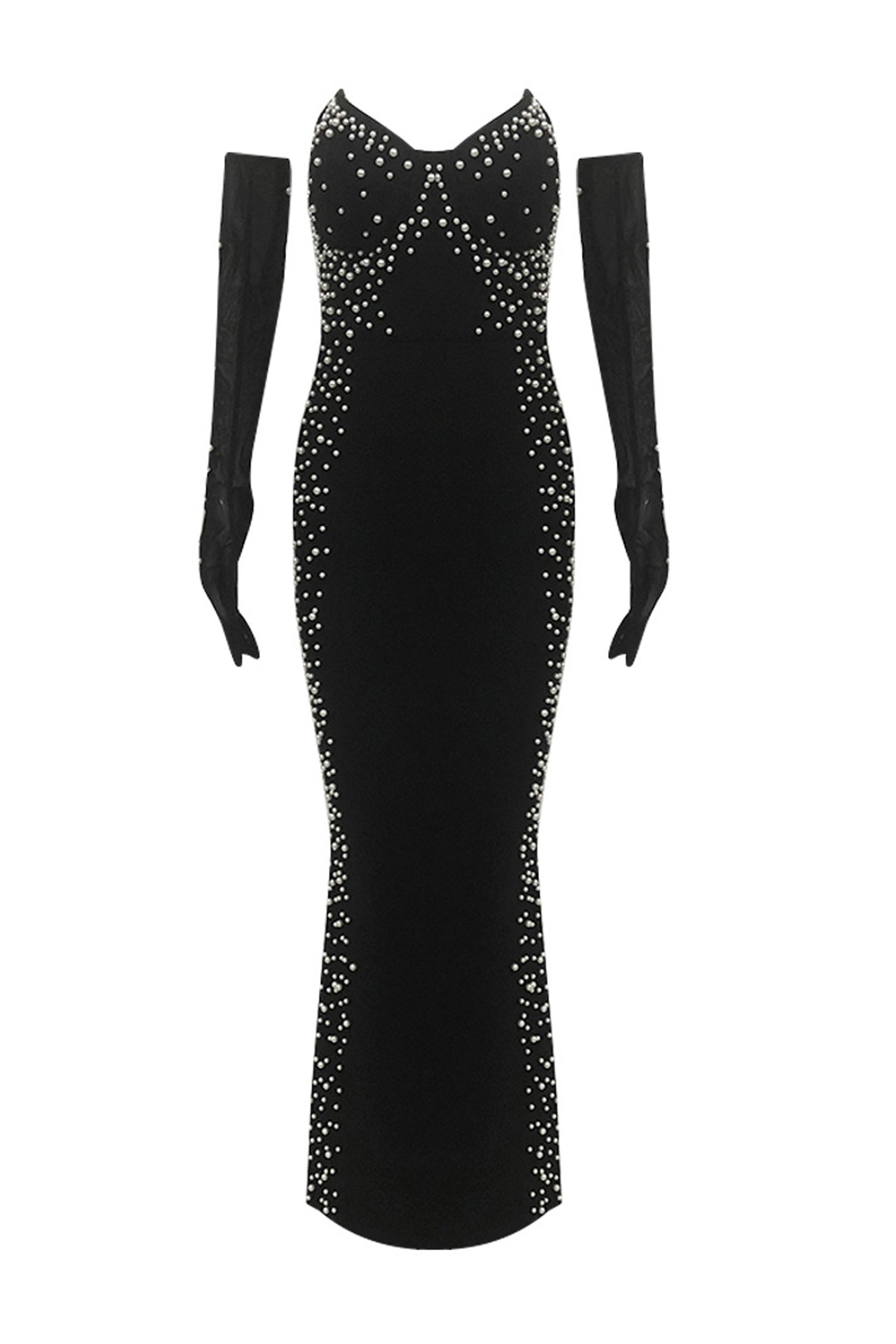 Minnie Black Off Shoulder Bandage Dress