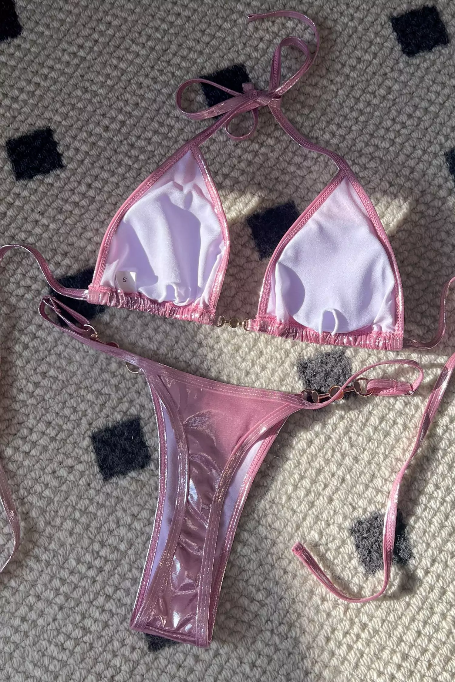 Paru Pink Halter Bikini-CATCHALL