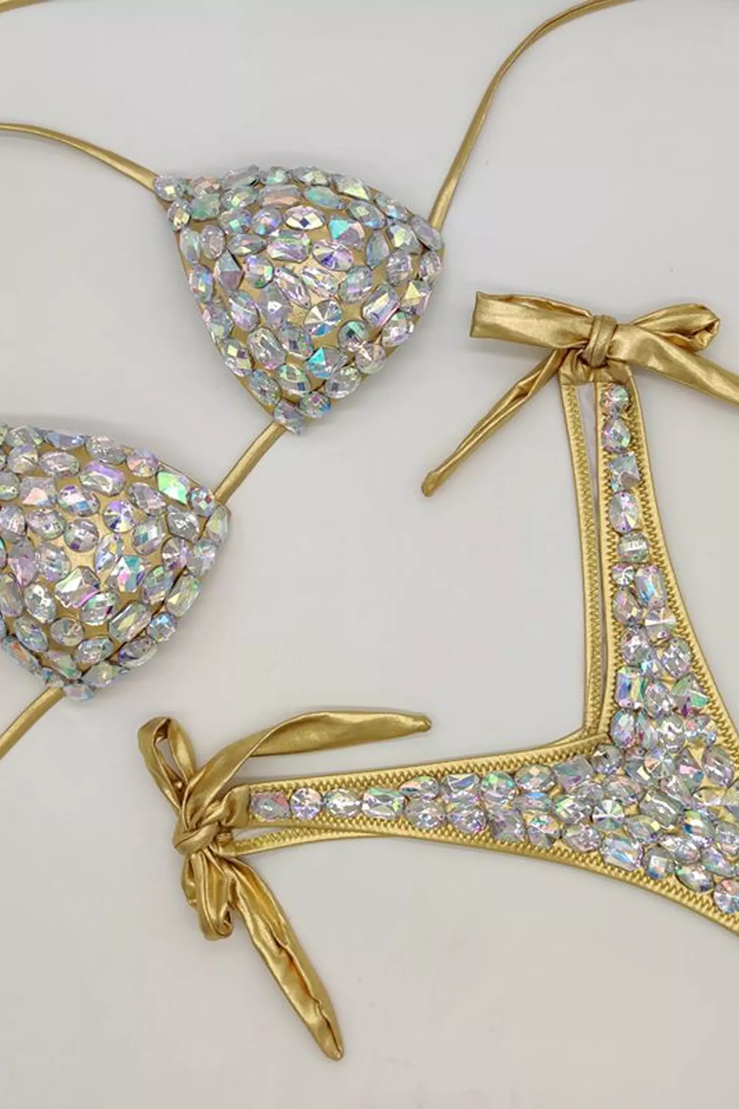 Kari Gold Diamond Halter Bikini-CATCHALL