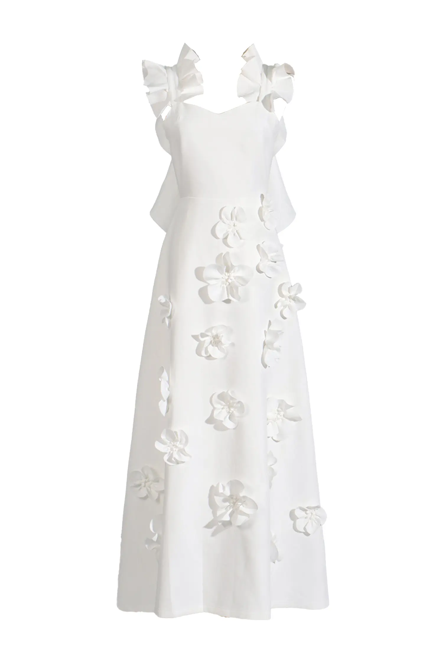 Ansel White Flower Slip Dress-CATCHALL