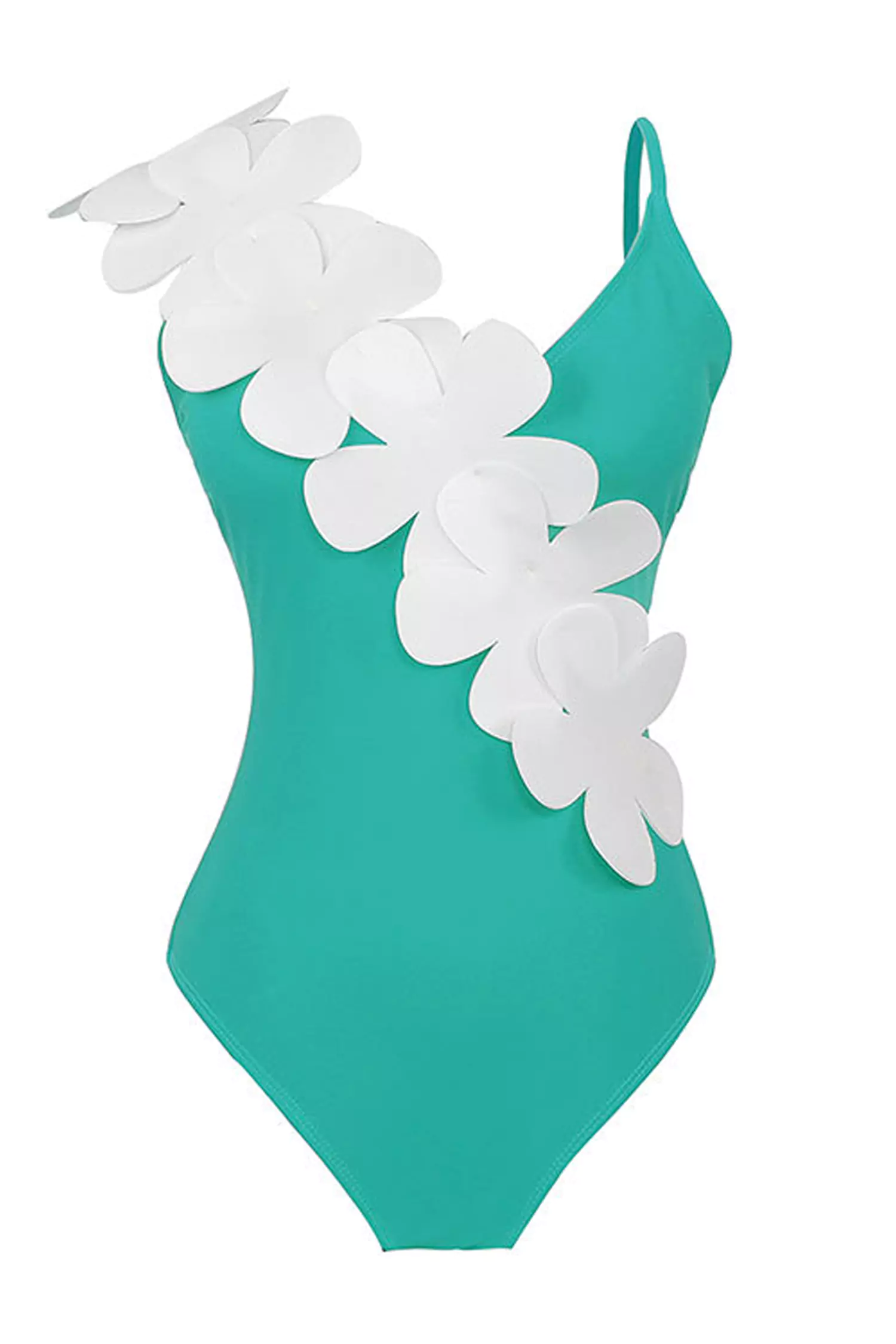 Royalty Green Floral Beach Bikini-CATCHALL