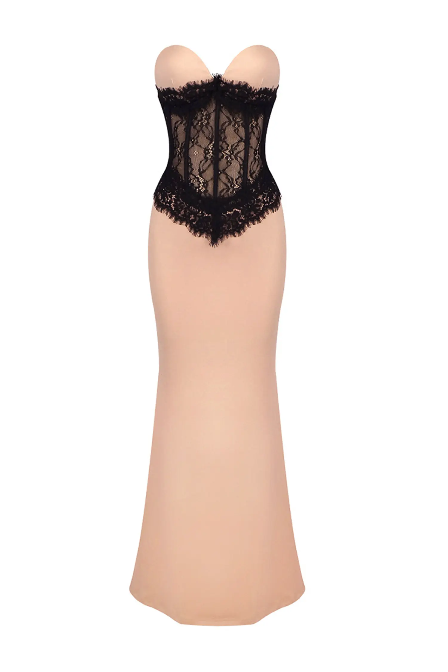 Conrad Apricot Off Shoulder Bandage Dress-CATCHALL