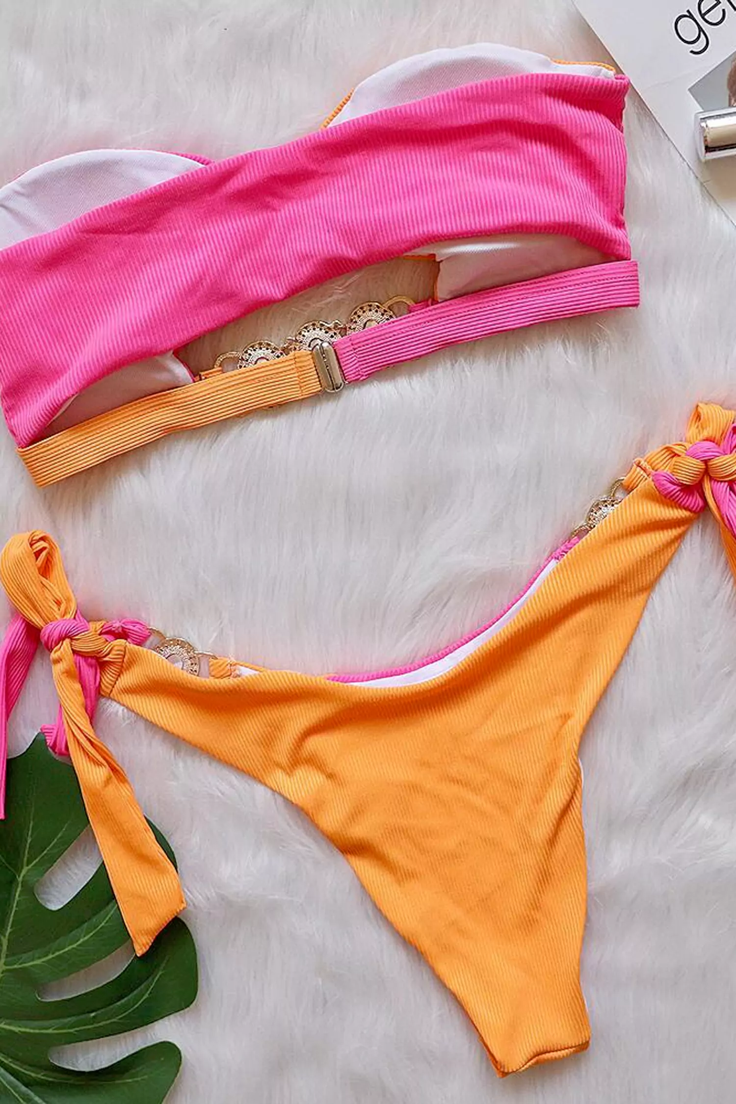 Rita Orange Diamond Bikini-CATCHALL