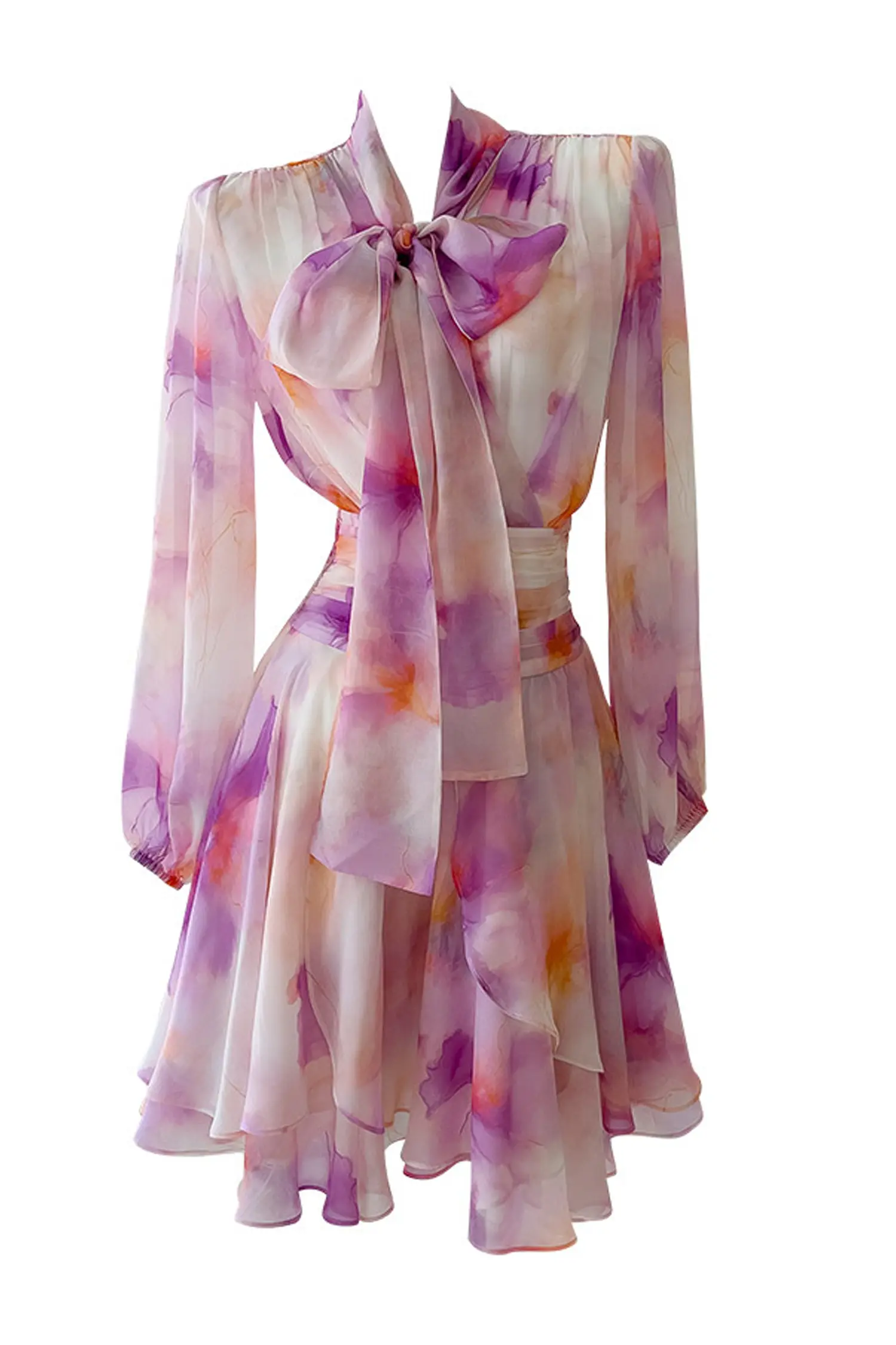 Sid Pink Floral Mini Dress-CATCHALL