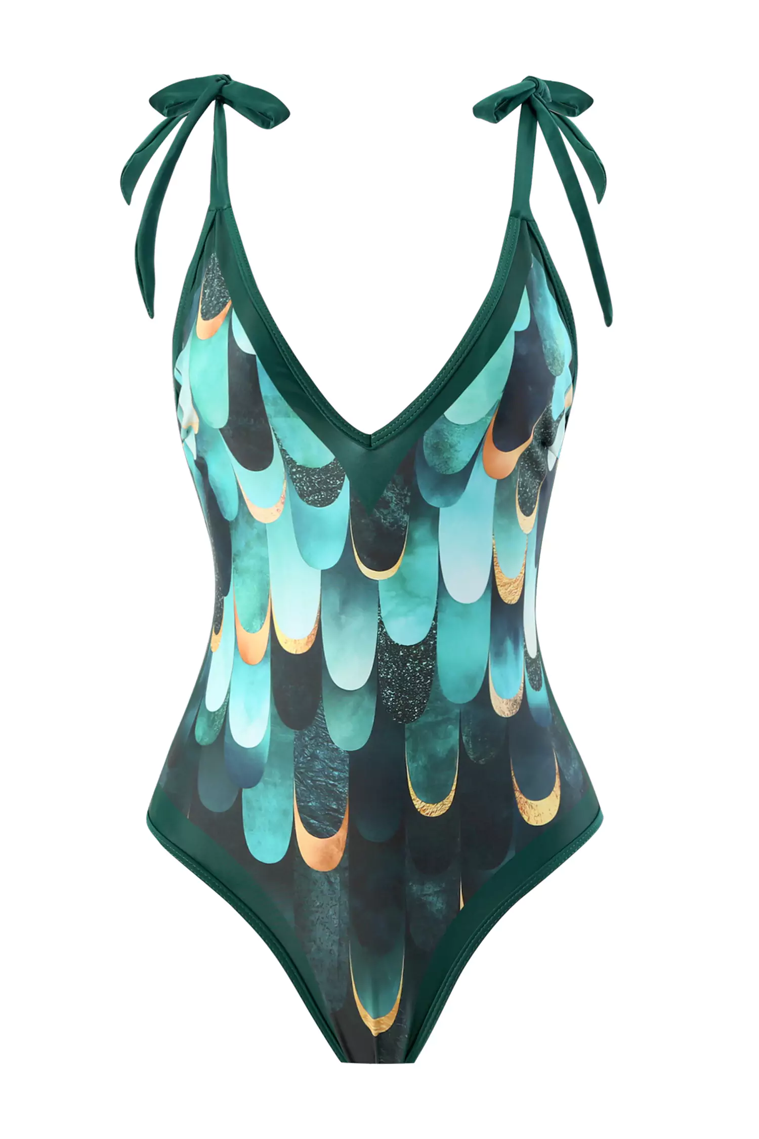 Avalynn Green One Piece Swimwear-CATCHALL