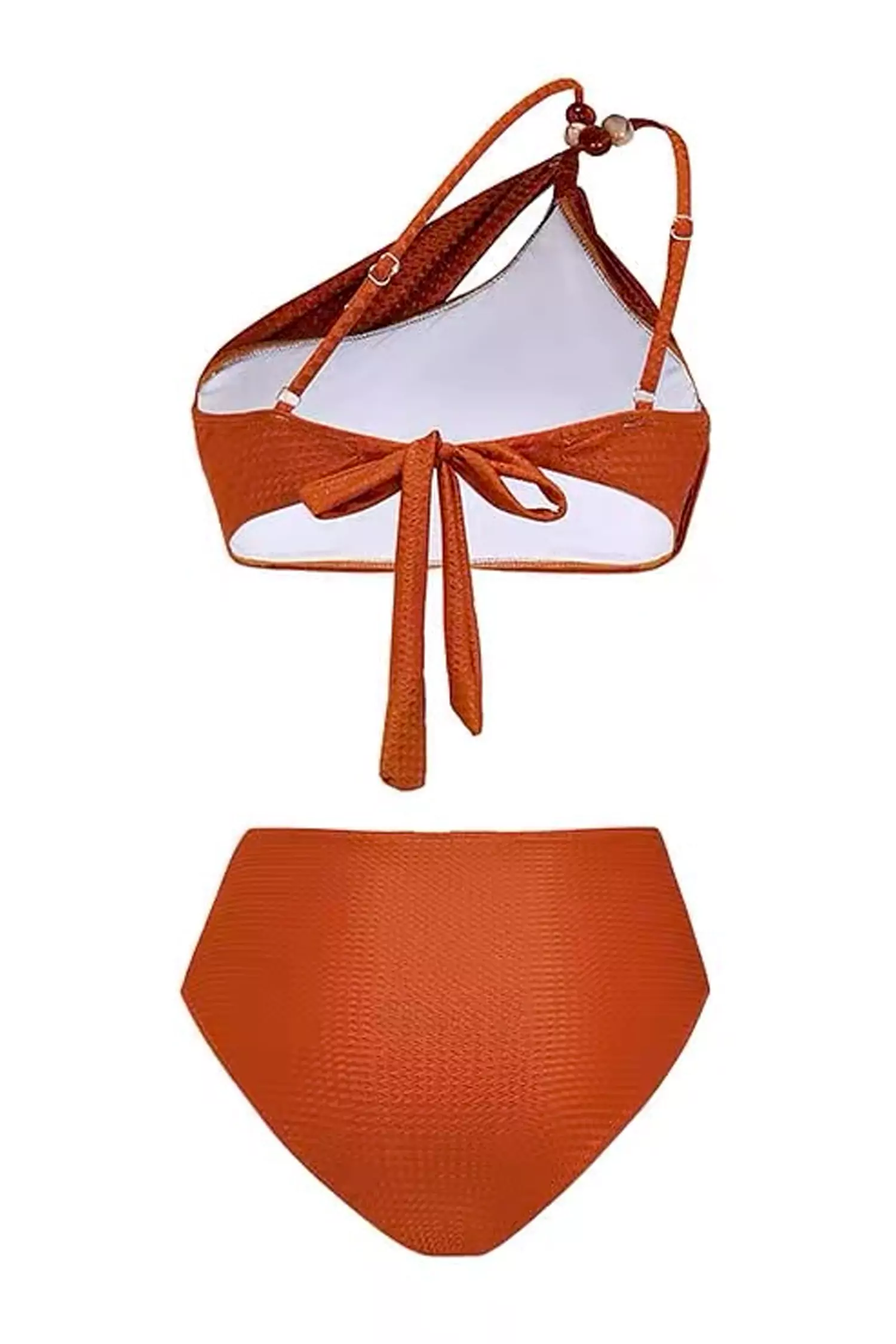 Samira Orange One Shoulder Bikini-CATCHALL