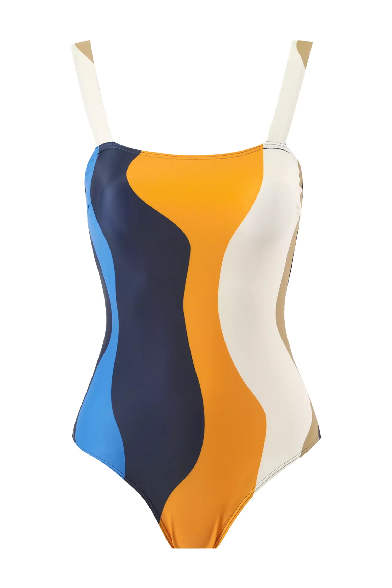 Madalyn Orange Colour Clash Swimwear-CATCHALL