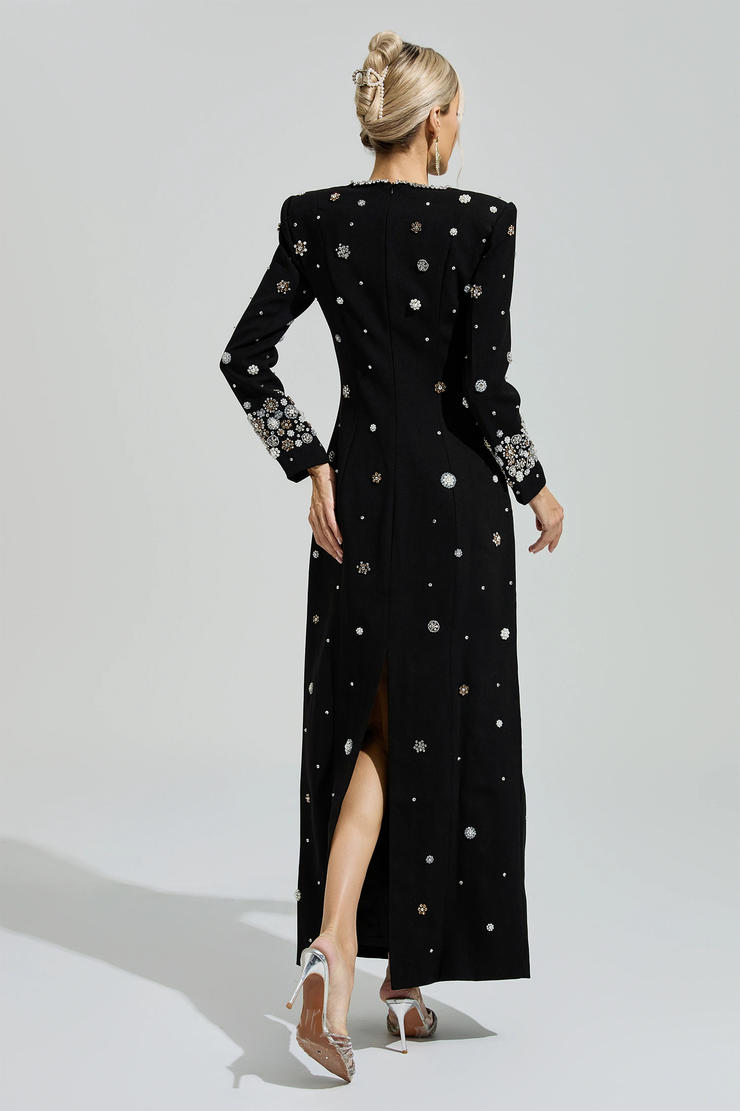 Marico Black Diamond Long Sleeve Dress