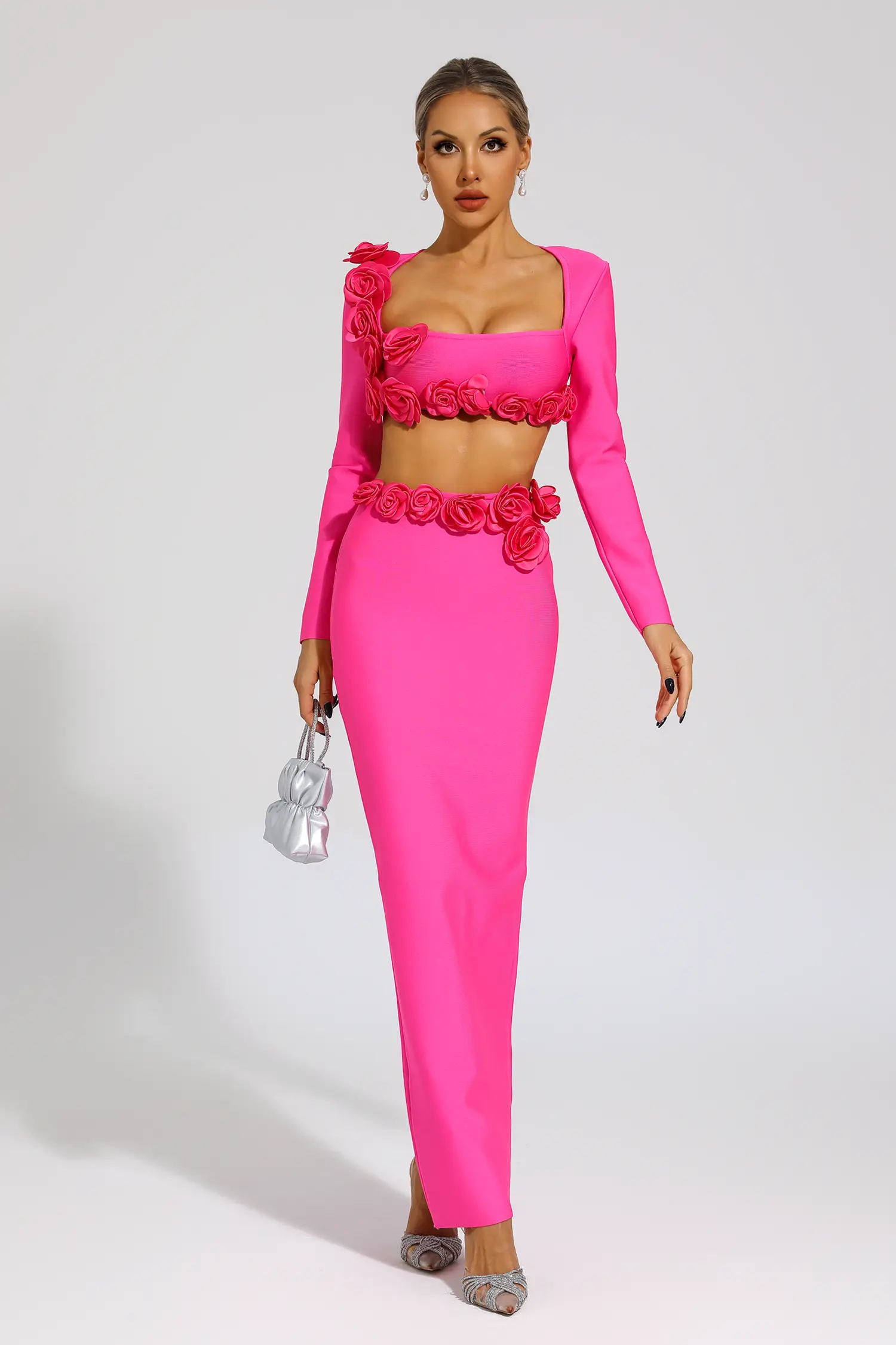 Abel Rose Red Rose Flower Set-CATCHALL