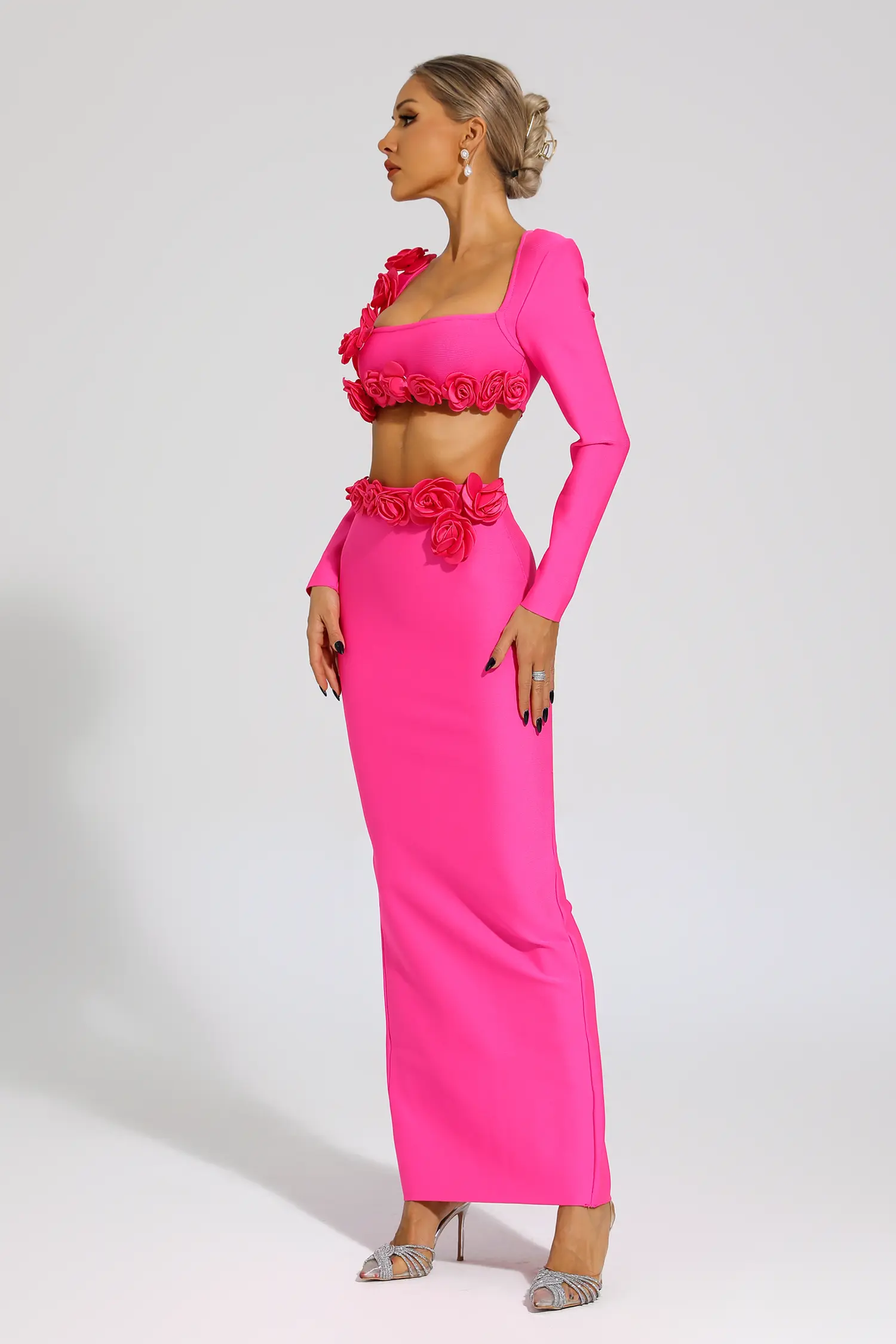 Abel Rose Red Rose Flower Set-CATCHALL