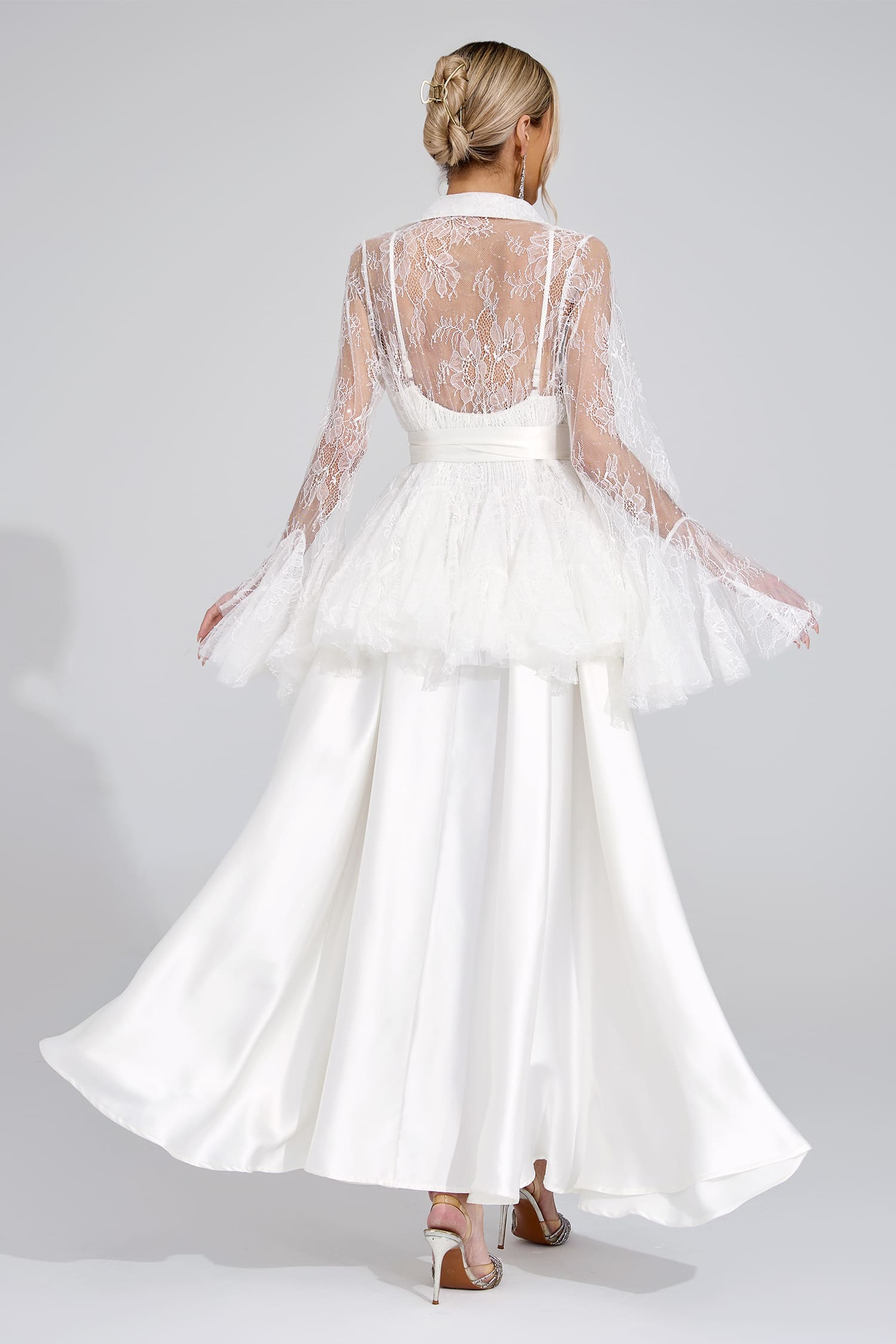 Agneta White Lace Set