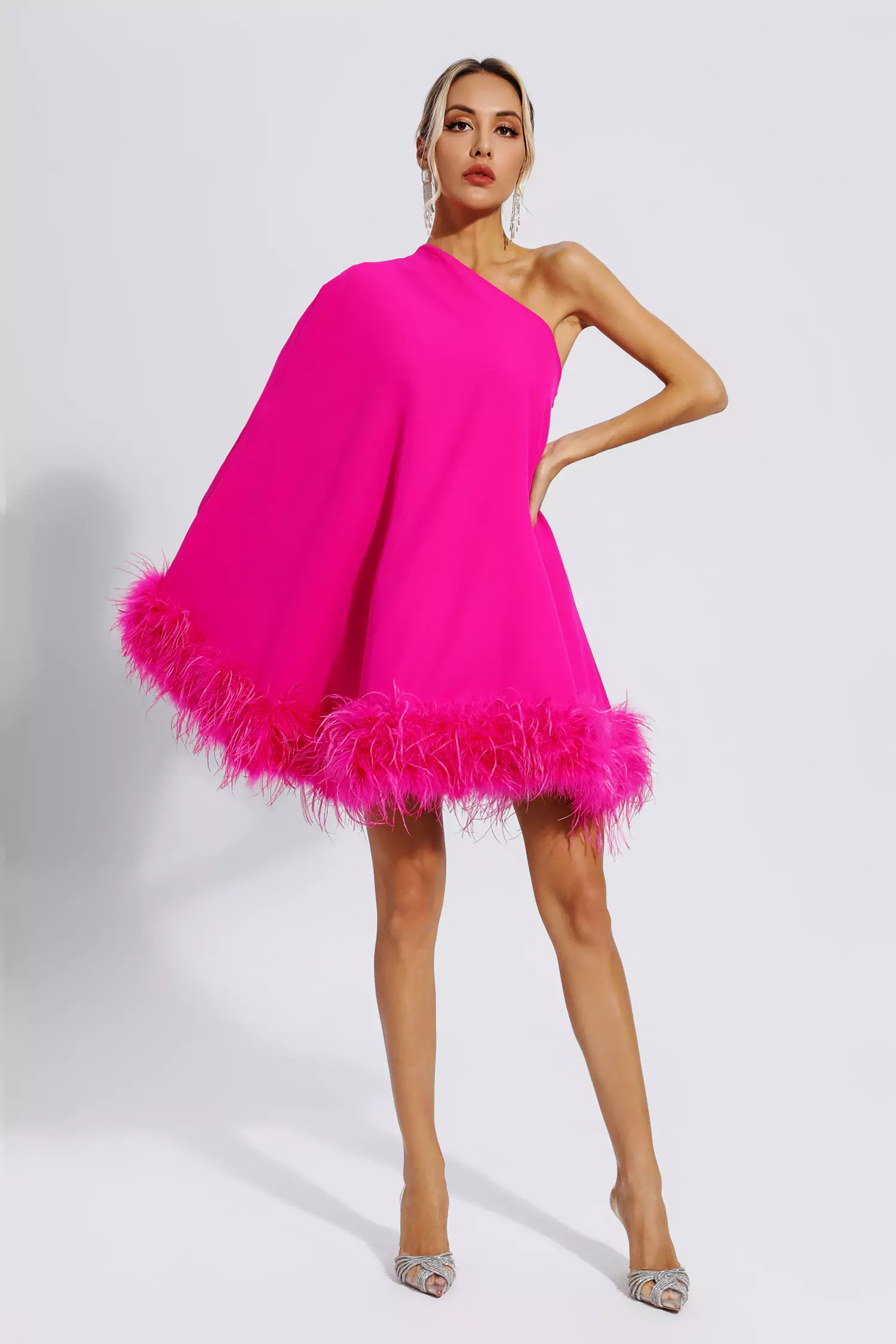 Pink Feather Dress