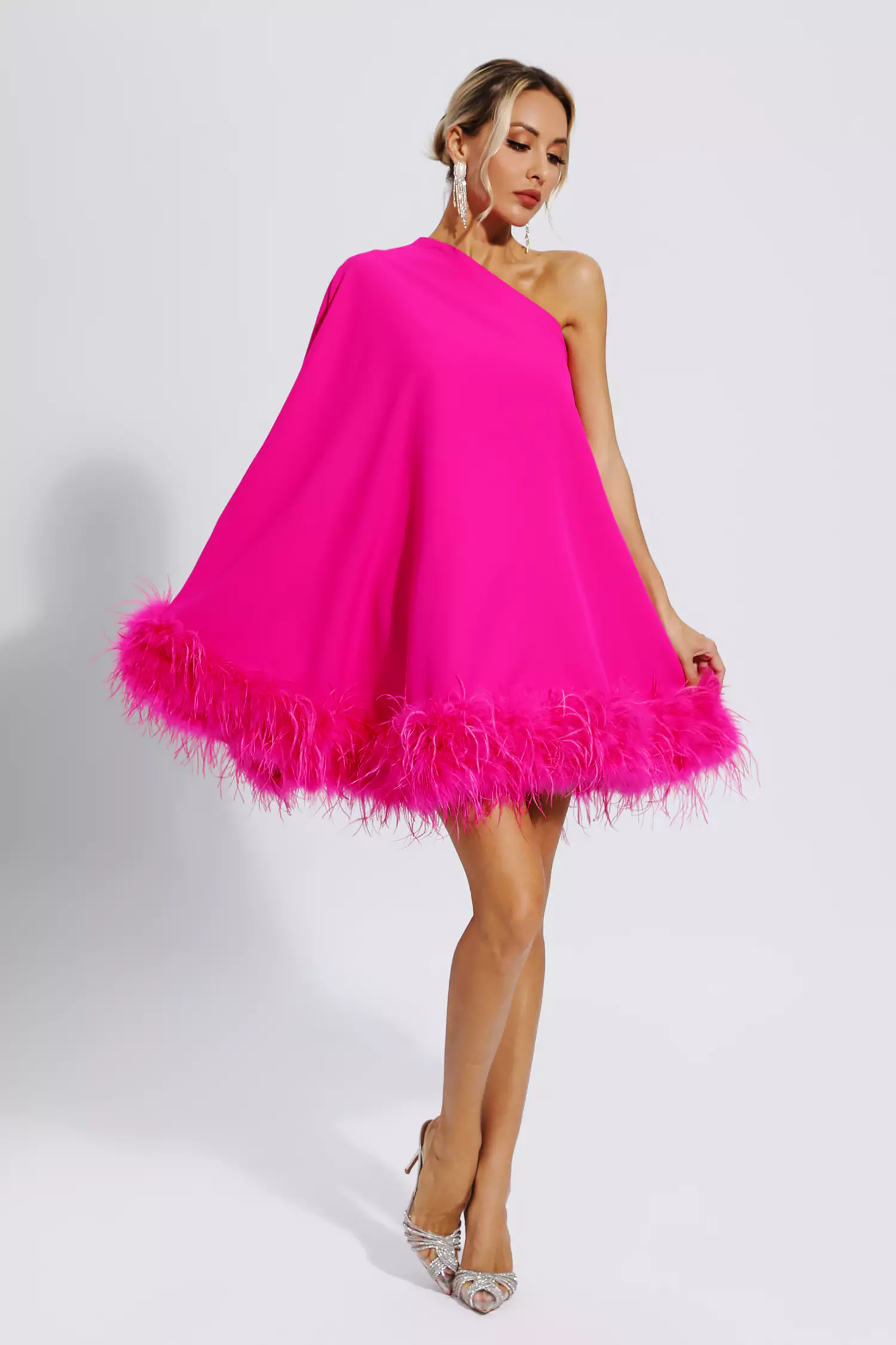 Pink Feather Dress