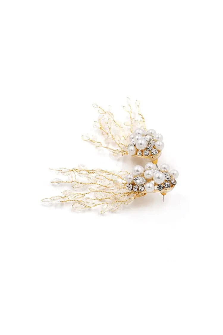 Alina Crystal Tassel Earrings-CATCHALL
