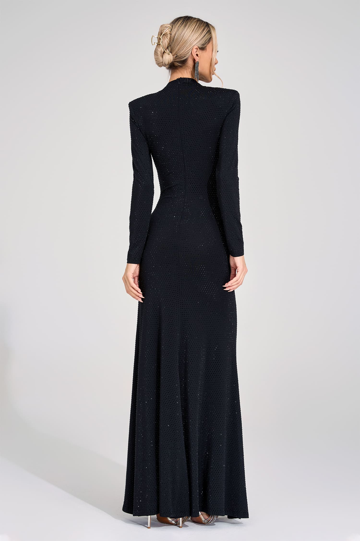 Alys Black Diamond Bandage Dress