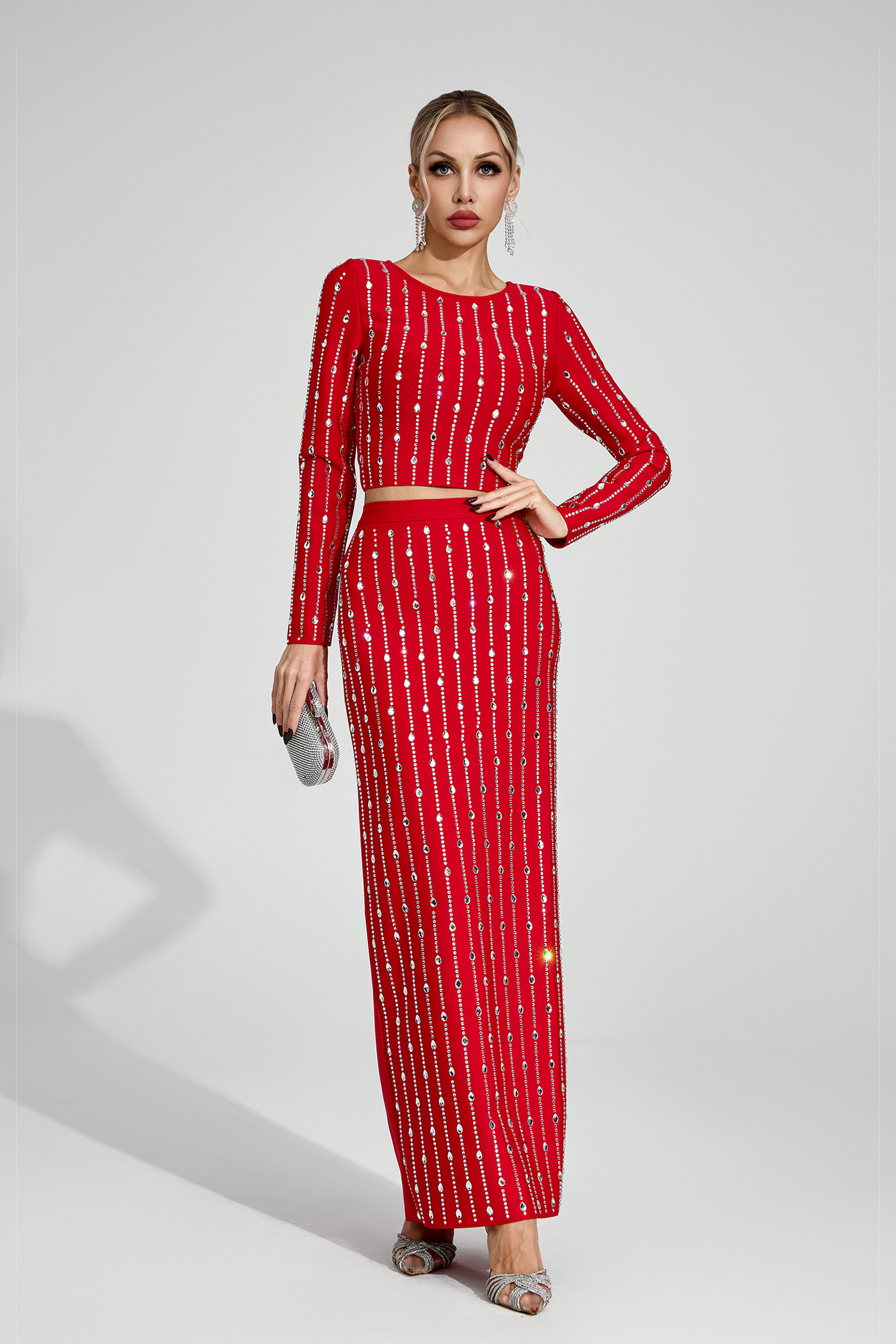 Amaryllis Red Diamond Two Piece Set