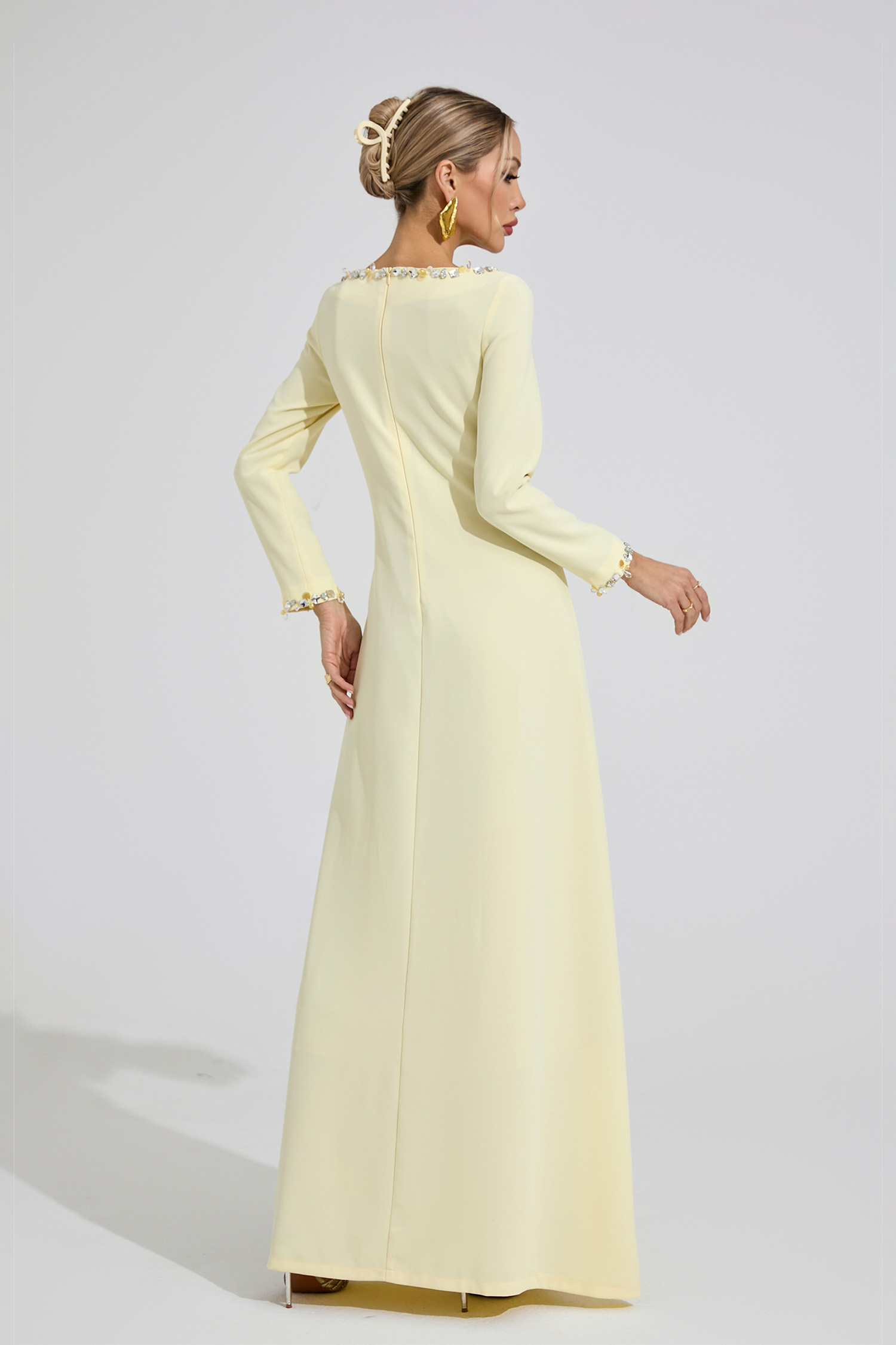 Angharad Yellow Relaxed Maxi Dress