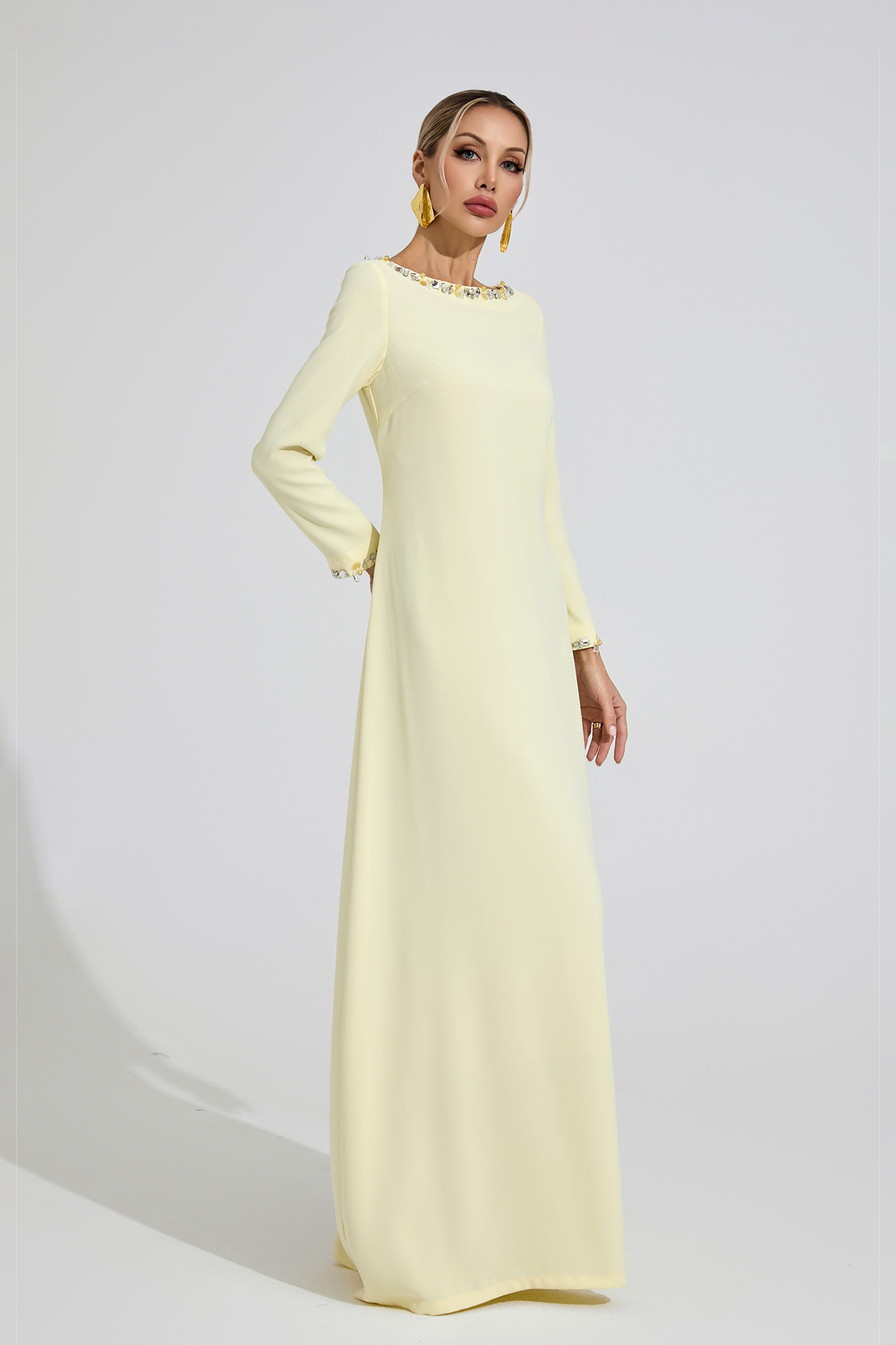 Angharad Yellow Relaxed Maxi Dress
